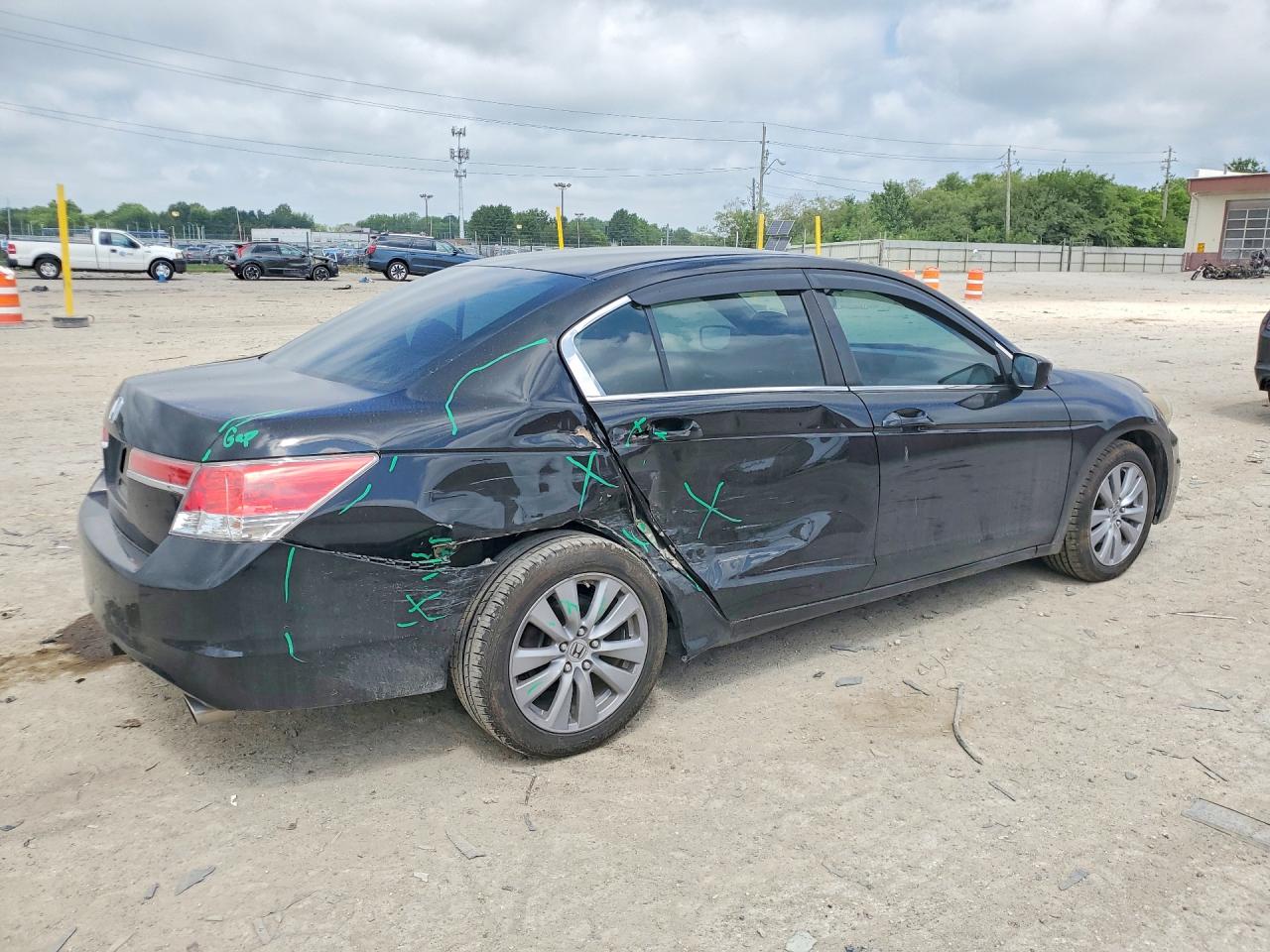 2011 Honda Accord Black vin: 1HGCP2F78BA082356