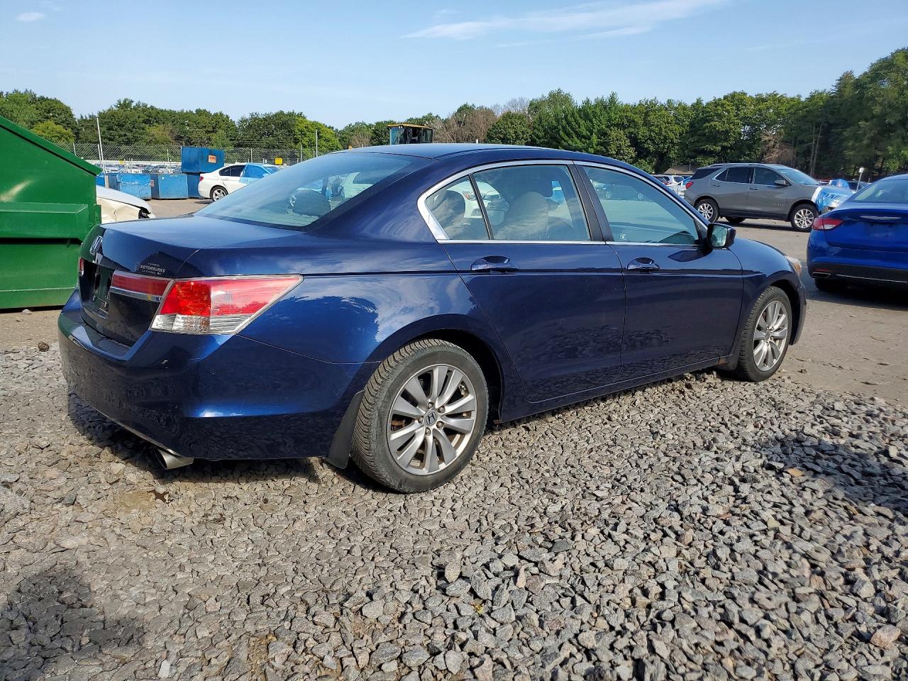 2011 Honda Accord Ex Blue vin: 1HGCP2F78BA095754