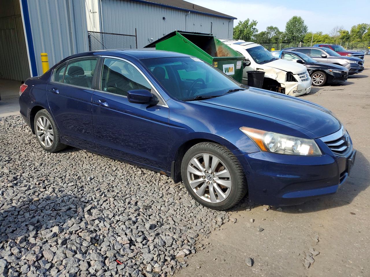 2011 Honda Accord Ex Blue vin: 1HGCP2F78BA095754