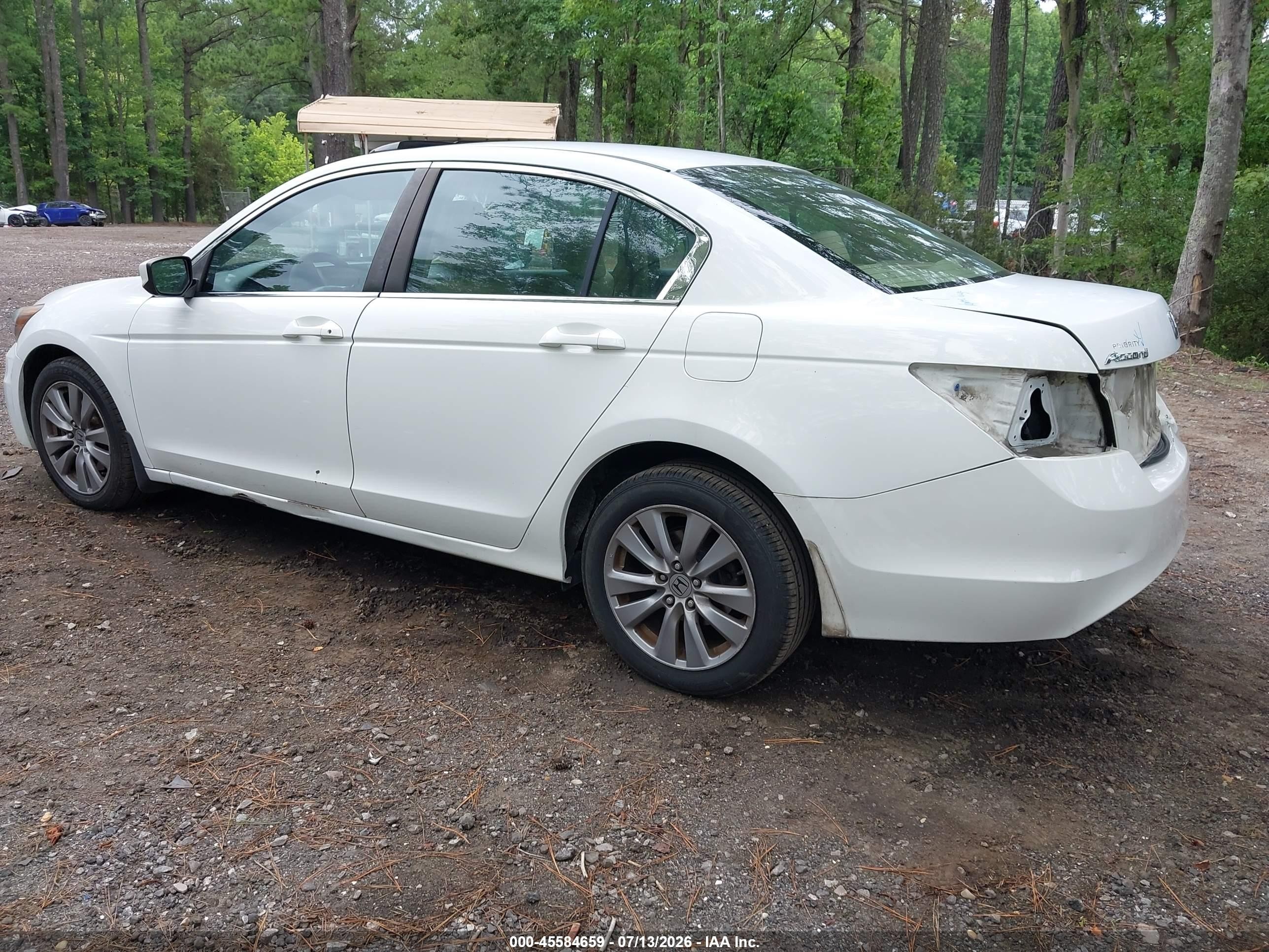 2011 Honda Accord 2.4 Ex White vin: 1HGCP2F78BA097830