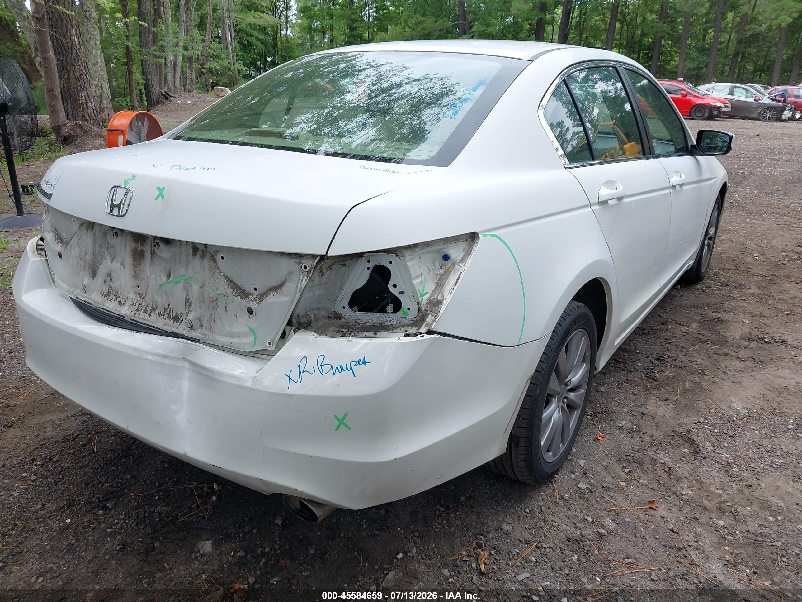 2011 Honda Accord 2.4 Ex White vin: 1HGCP2F78BA097830