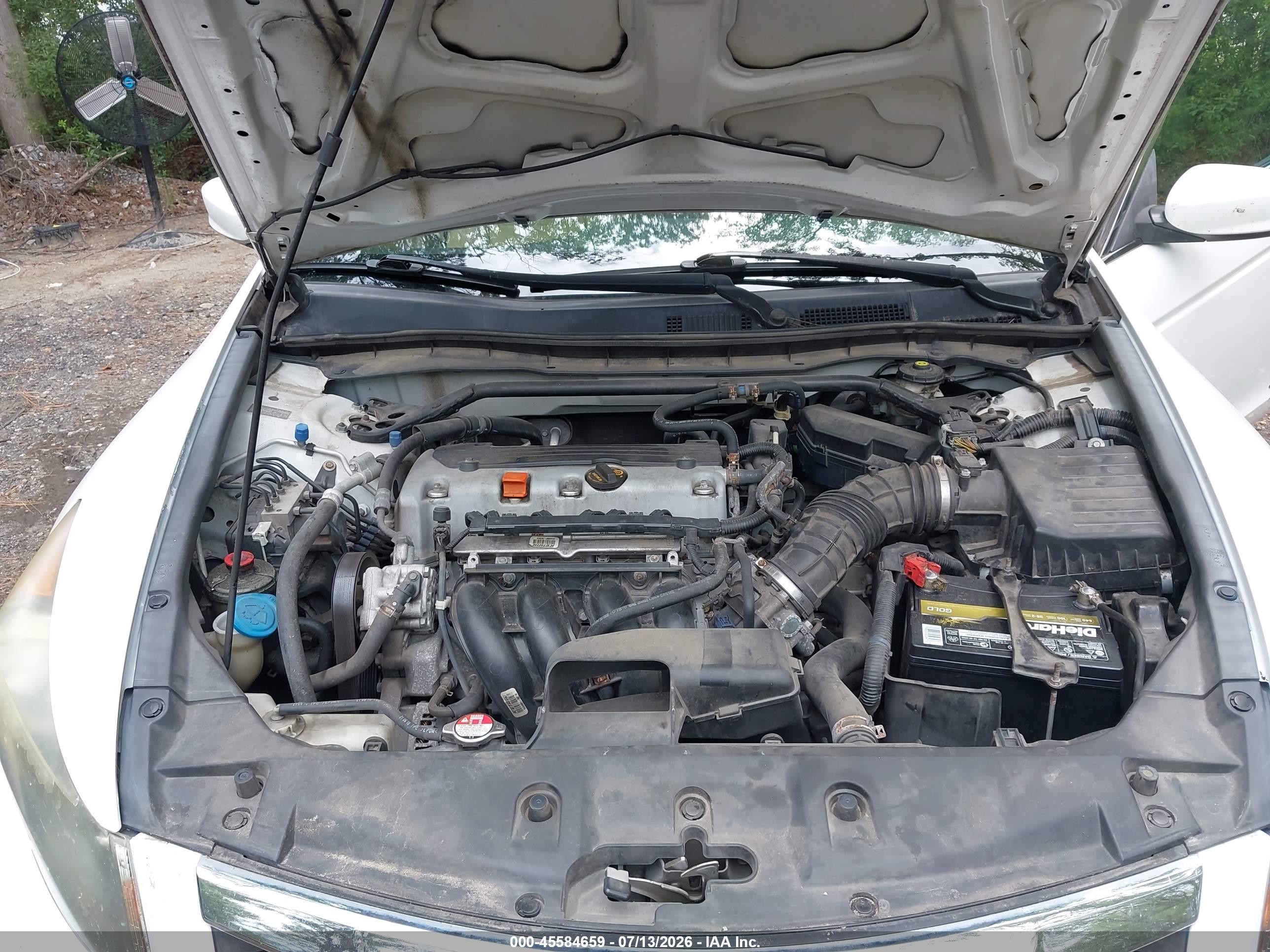 2011 Honda Accord 2.4 Ex White vin: 1HGCP2F78BA097830