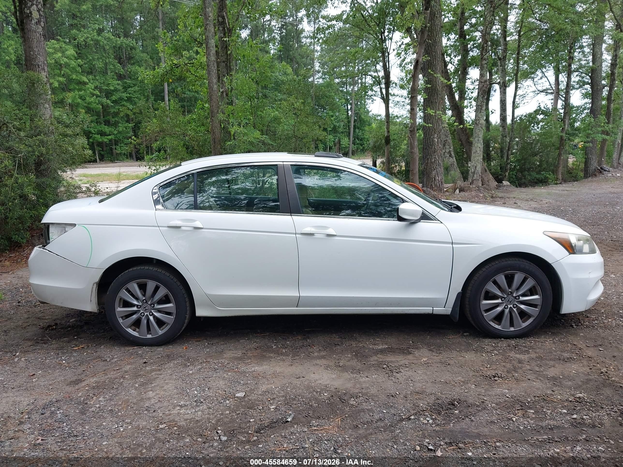 2011 Honda Accord 2.4 Ex White vin: 1HGCP2F78BA097830