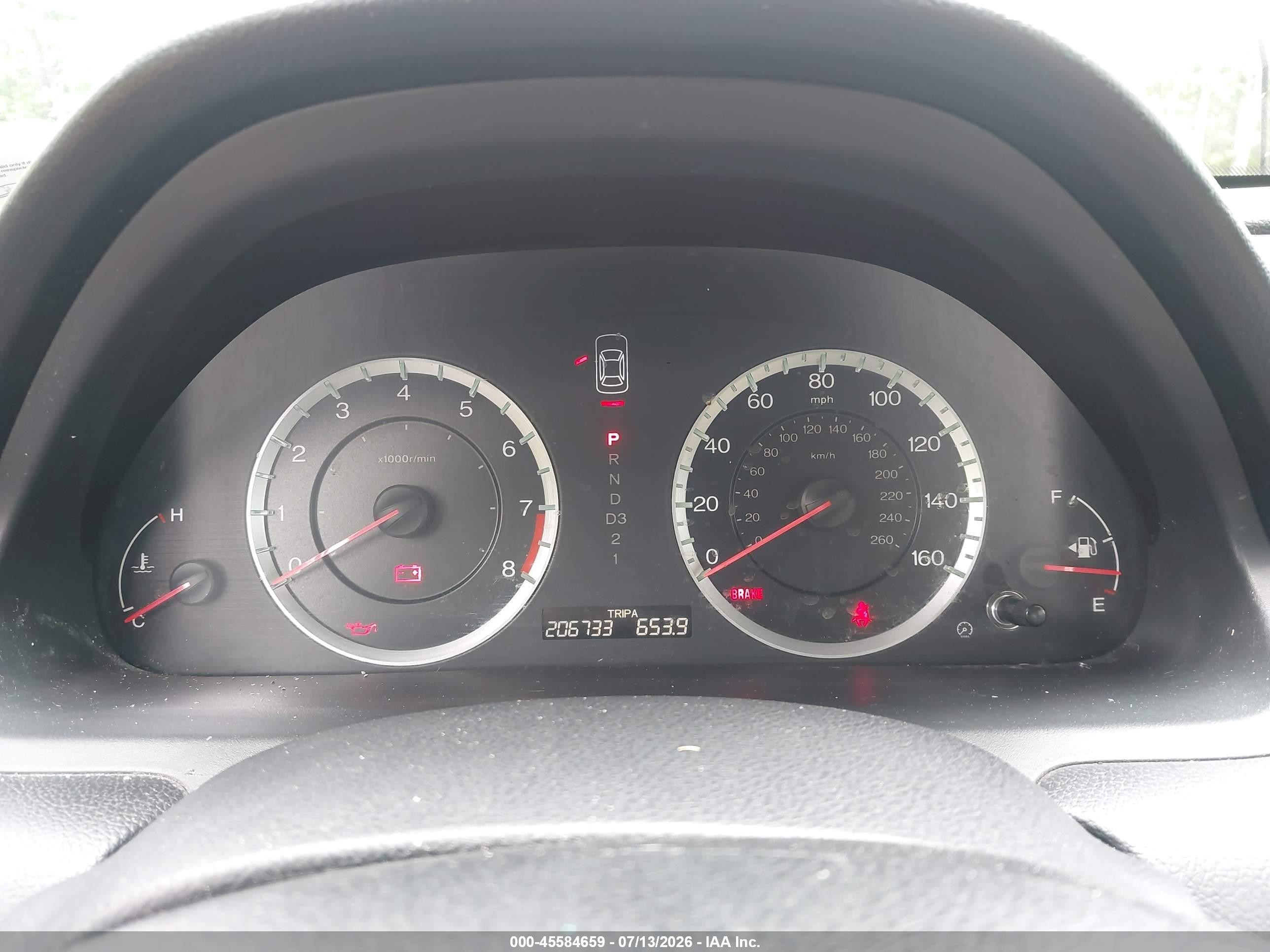 2011 Honda Accord 2.4 Ex White vin: 1HGCP2F78BA097830