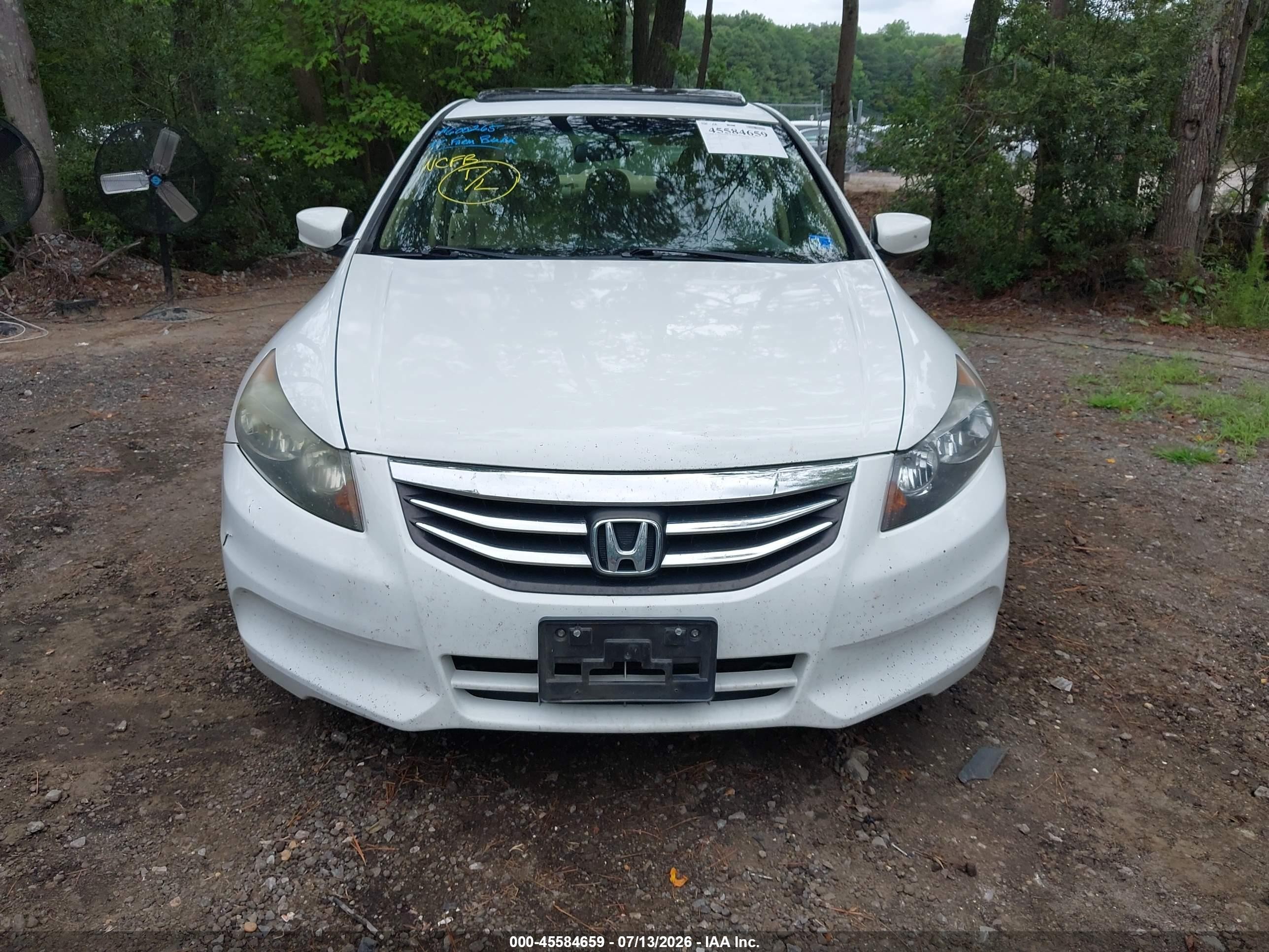 2011 Honda Accord 2.4 Ex White vin: 1HGCP2F78BA097830