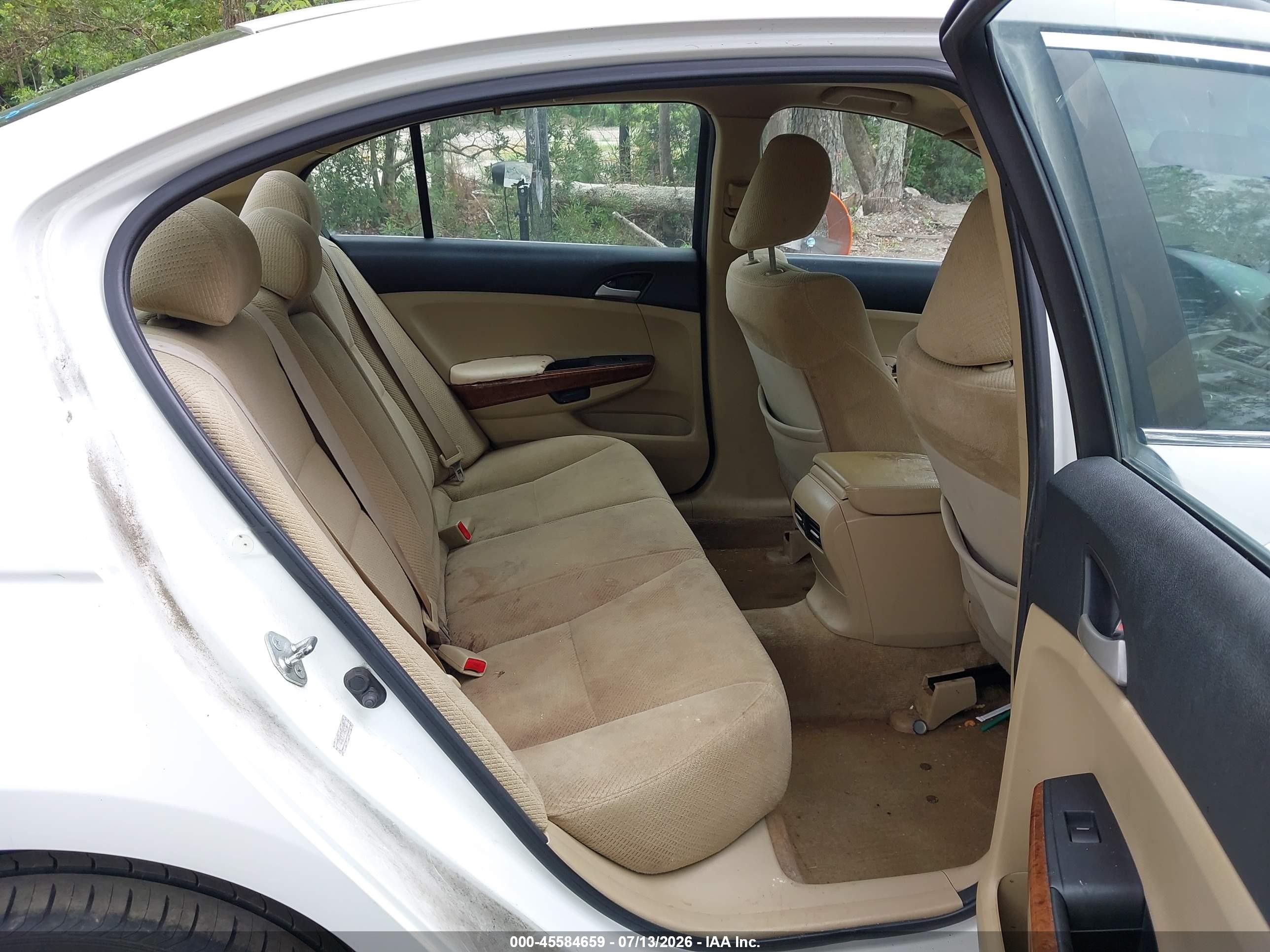 2011 Honda Accord 2.4 Ex White vin: 1HGCP2F78BA097830