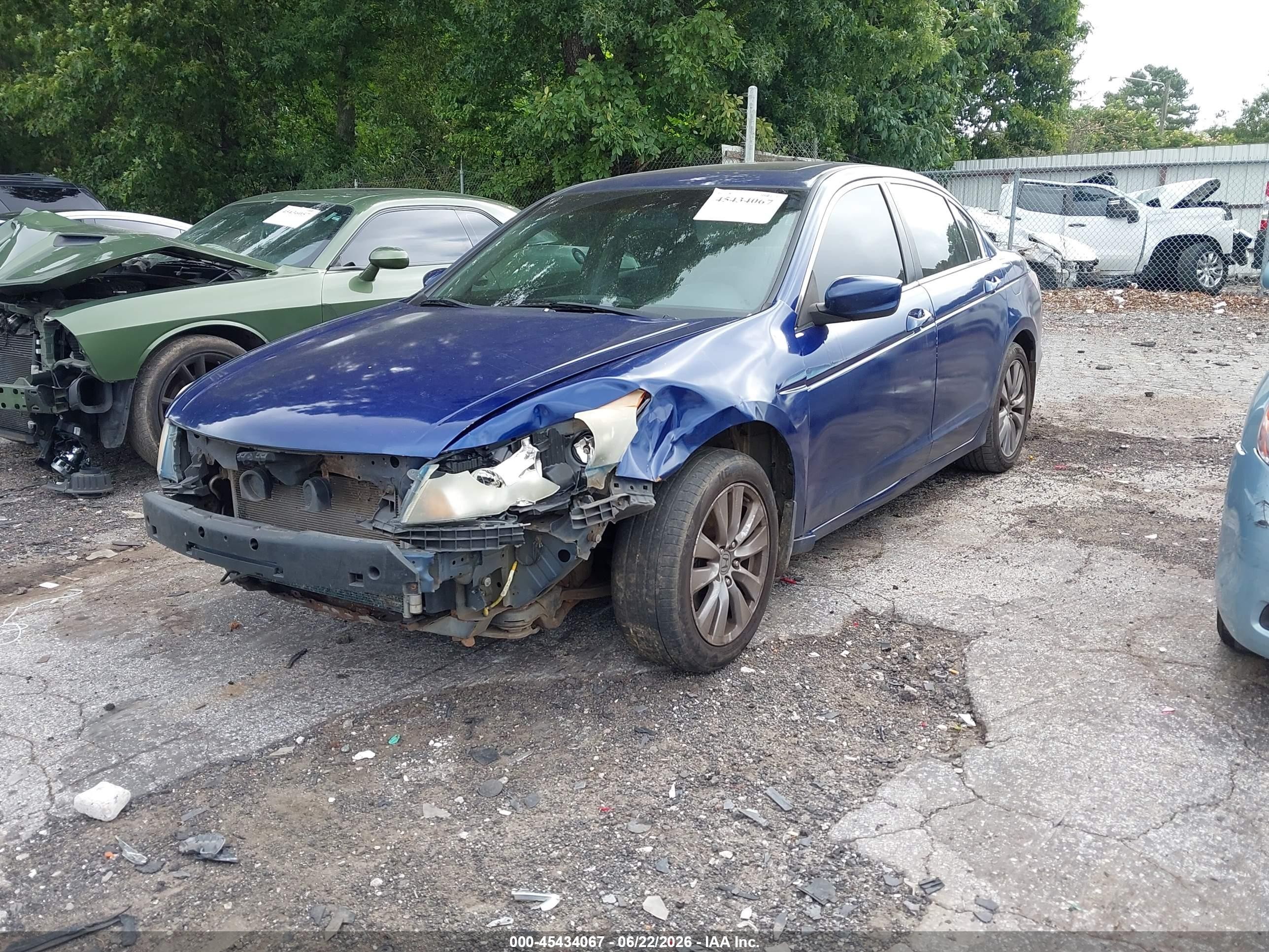 2011 Honda Accord 2.4 Ex Синий vin: 1HGCP2F78BA155368