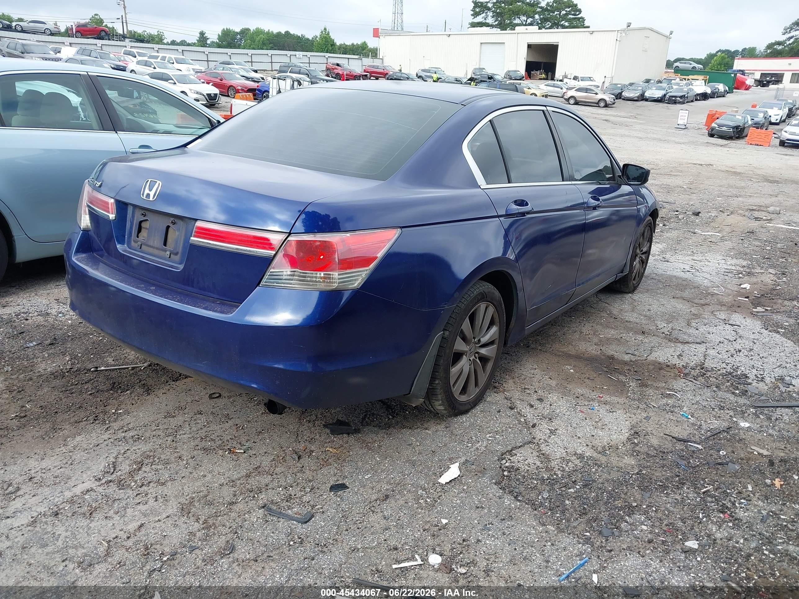 2011 Honda Accord 2.4 Ex Синий vin: 1HGCP2F78BA155368