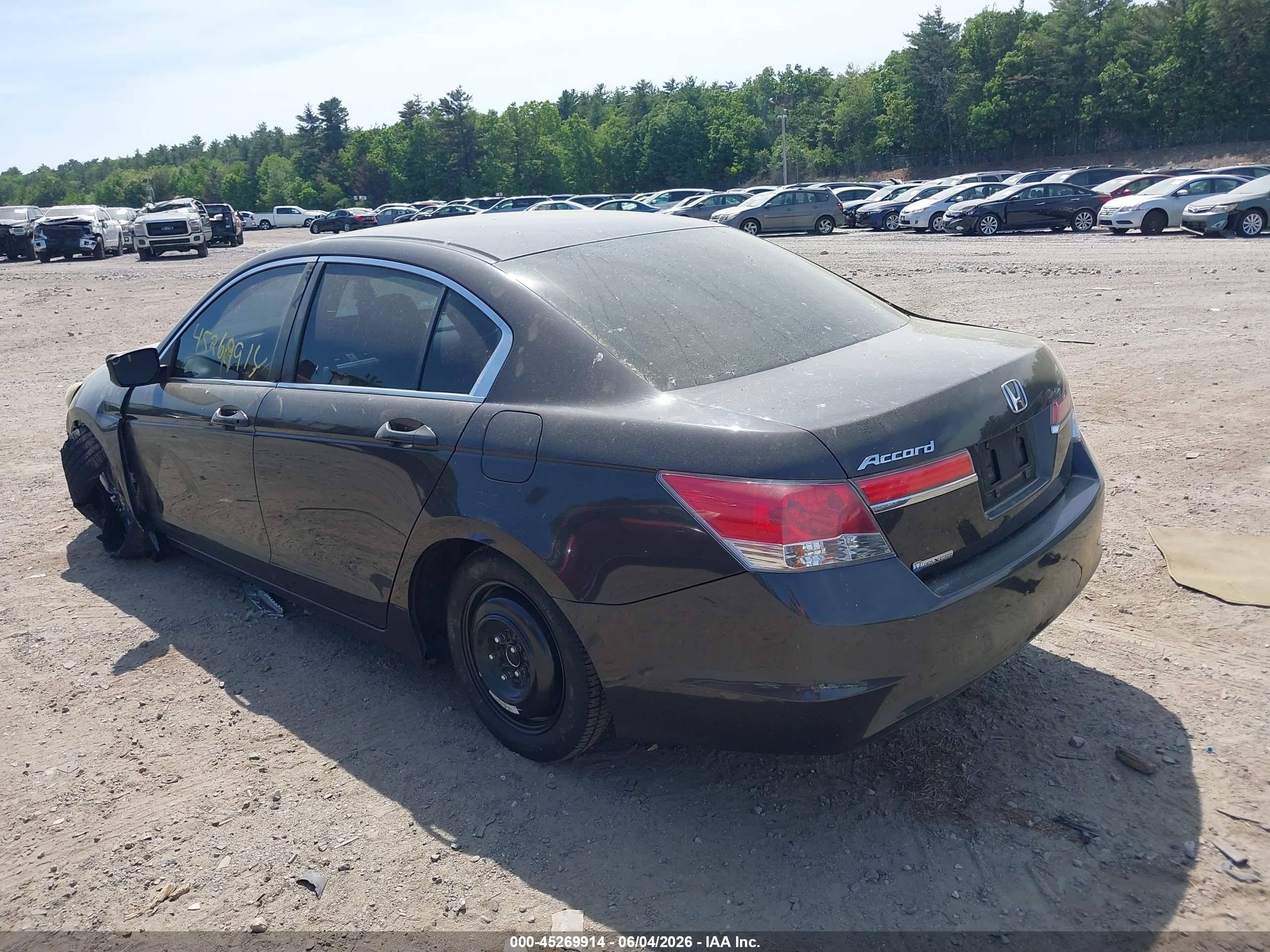 2012 Honda Accord 2.4 Ex Brown vin: 1HGCP2F78CA027486