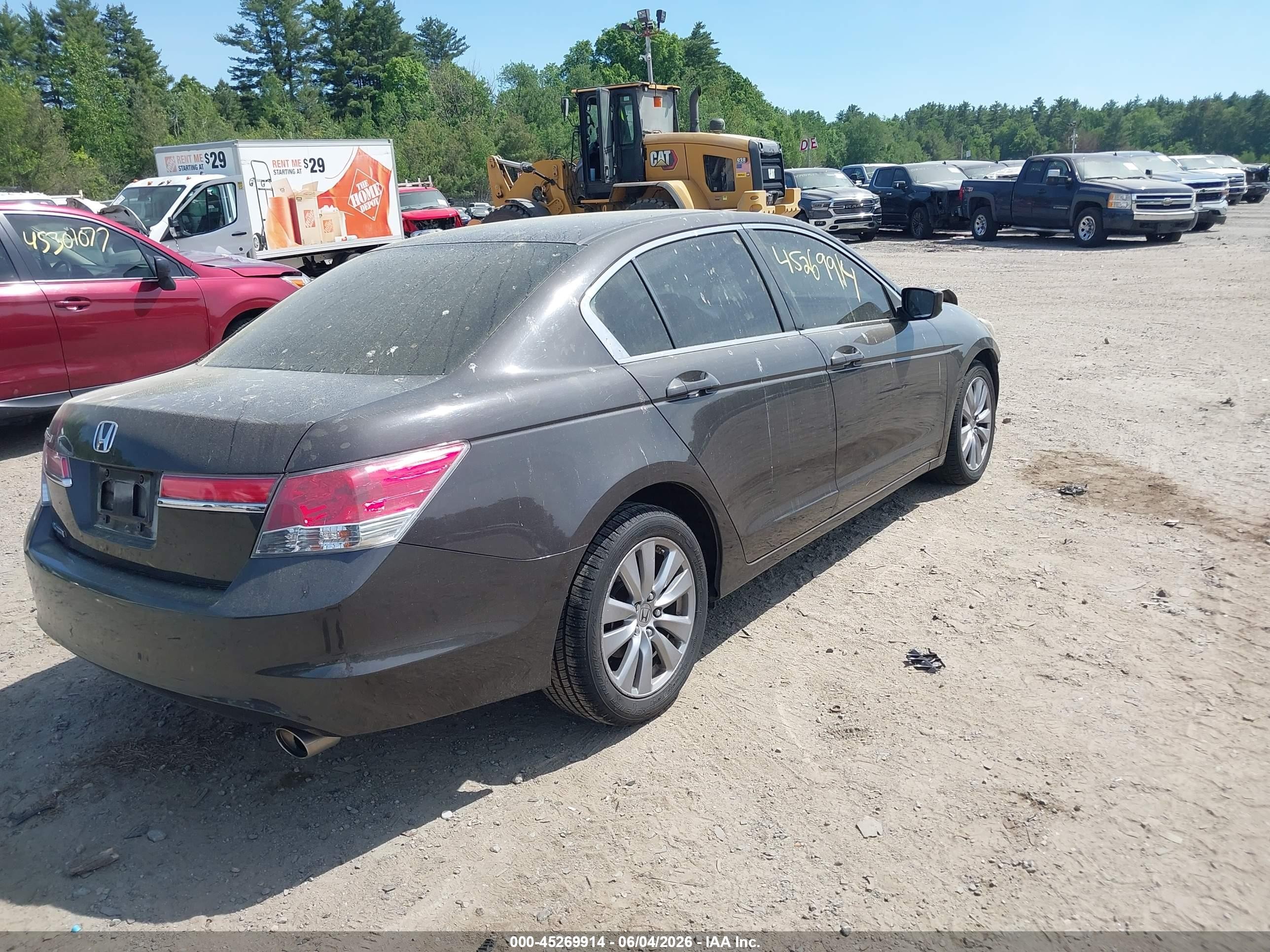 2012 Honda Accord 2.4 Ex Brown vin: 1HGCP2F78CA027486