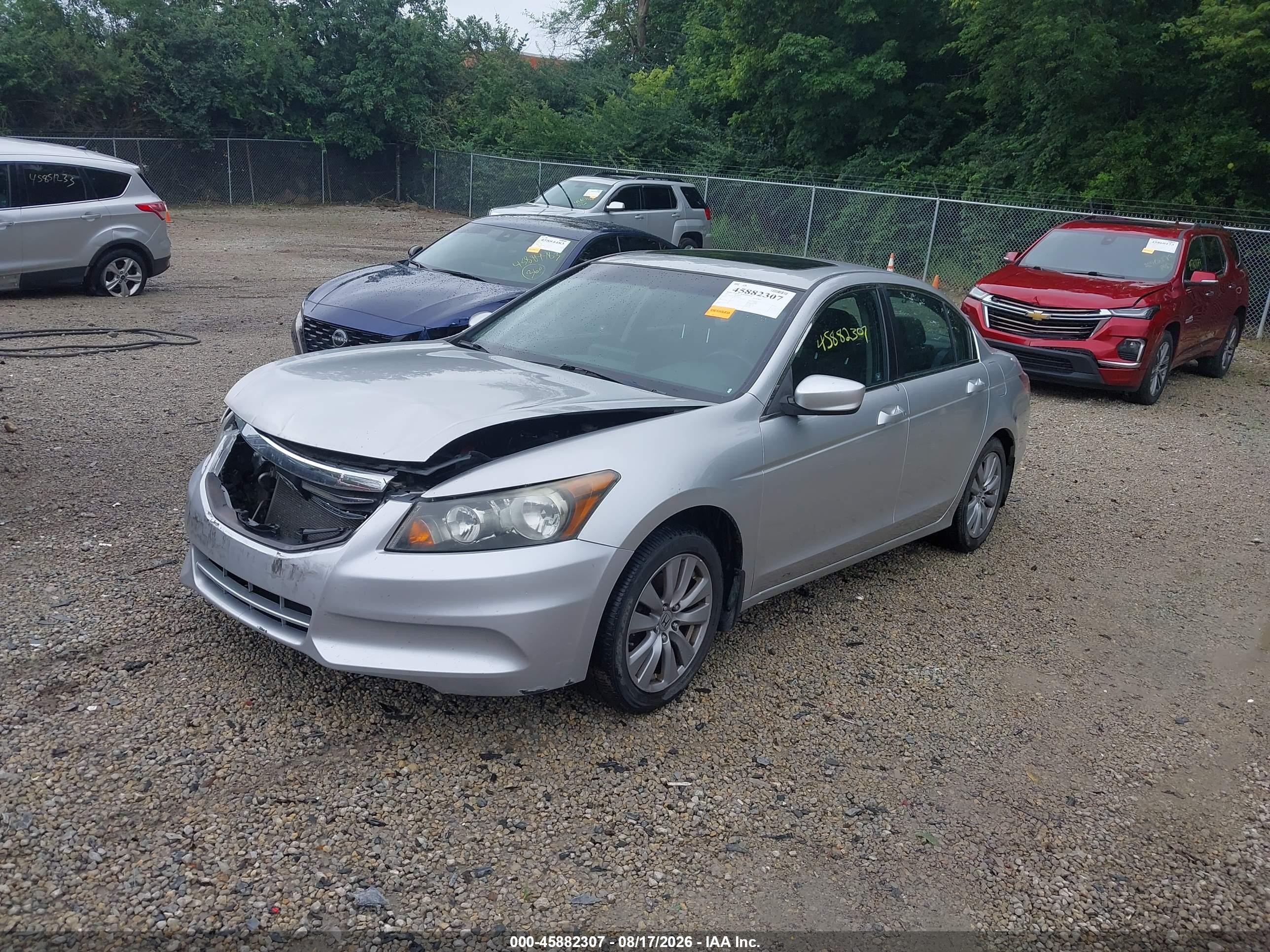 2012 Honda Accord 2.4 Ex Серебряный vin: 1HGCP2F78CA089342