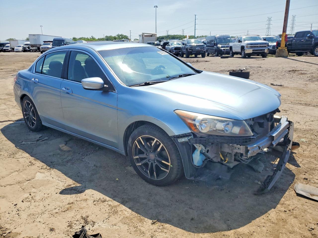 2012 Honda Accord Ex Синий vin: 1HGCP2F78CA090412