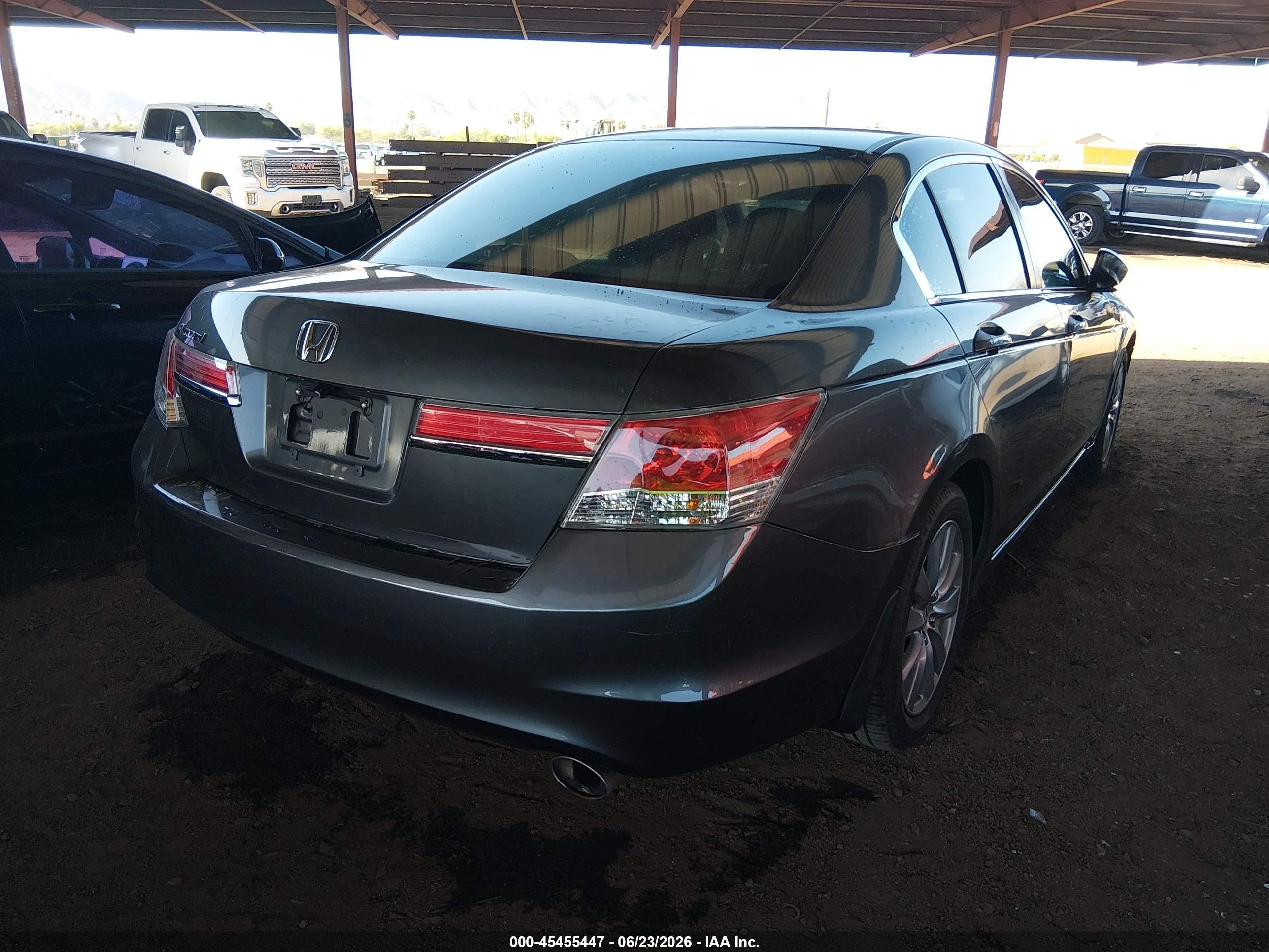 2012 Honda Accord 2.4 Ex Gray vin: 1HGCP2F78CA141598