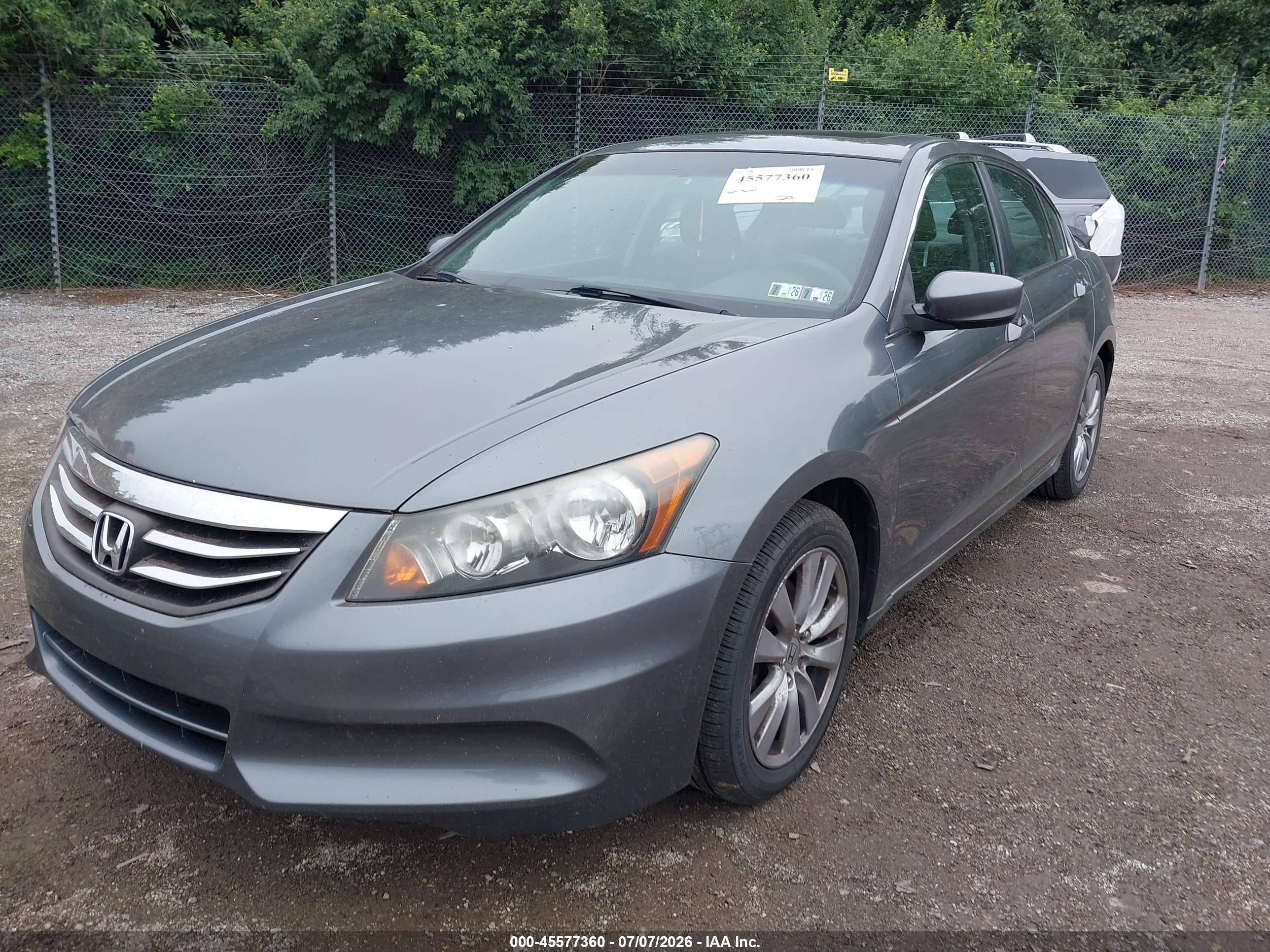 2012 Honda Accord 2.4 Ex Gray vin: 1HGCP2F78CA201640