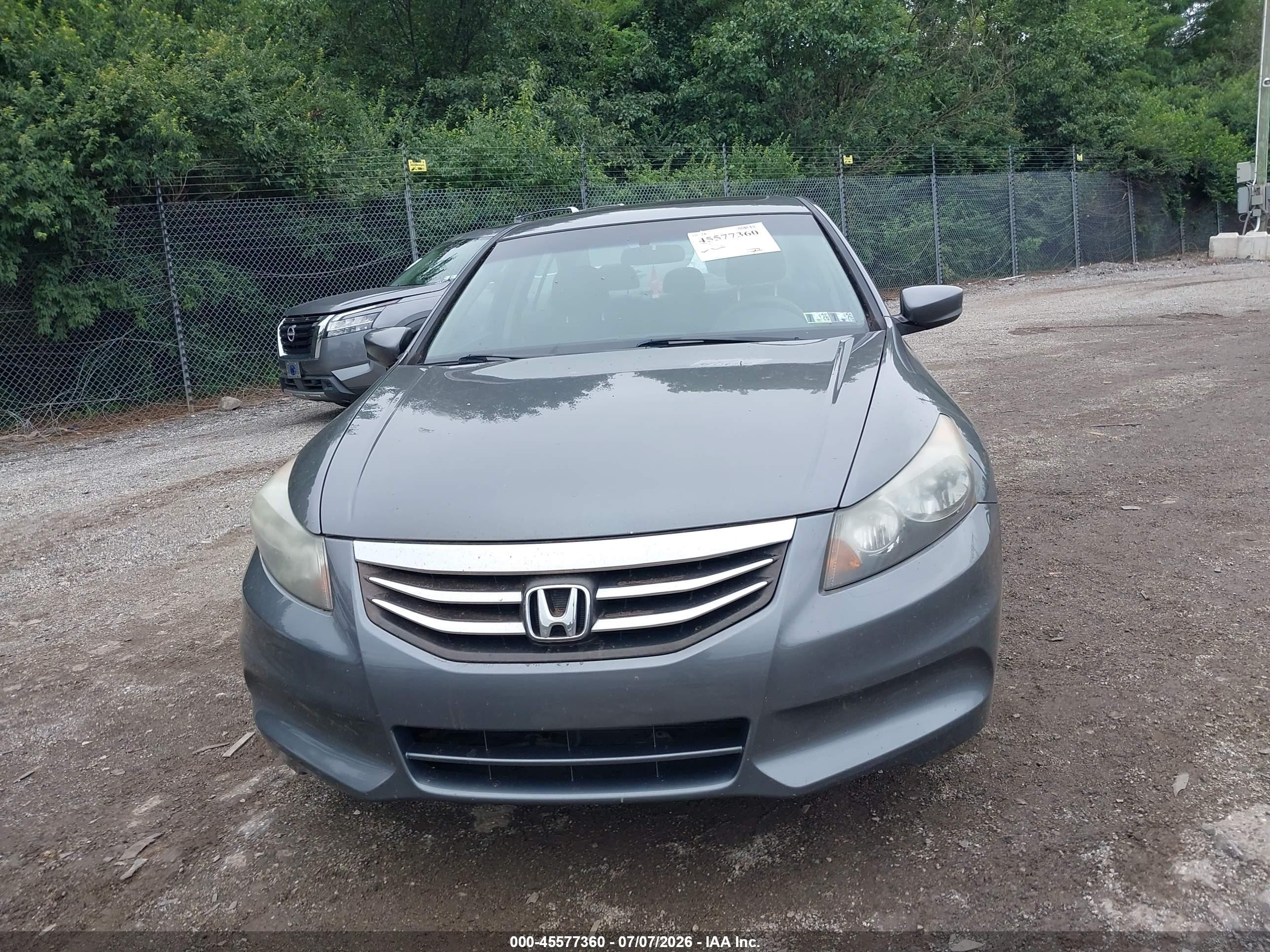 2012 Honda Accord 2.4 Ex Gray vin: 1HGCP2F78CA201640