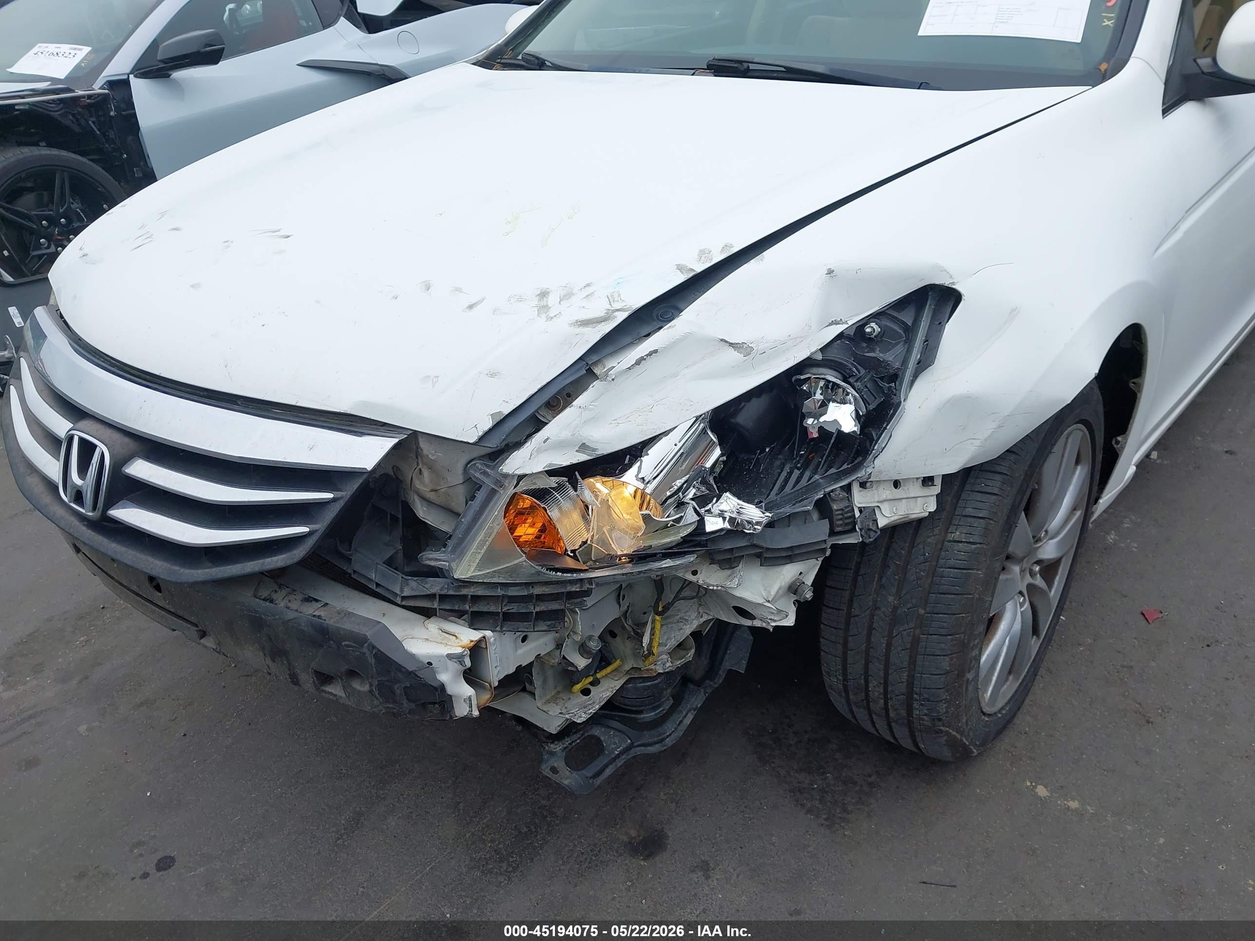 2012 Honda Accord 2.4 Ex White vin: 1HGCP2F78CA202755