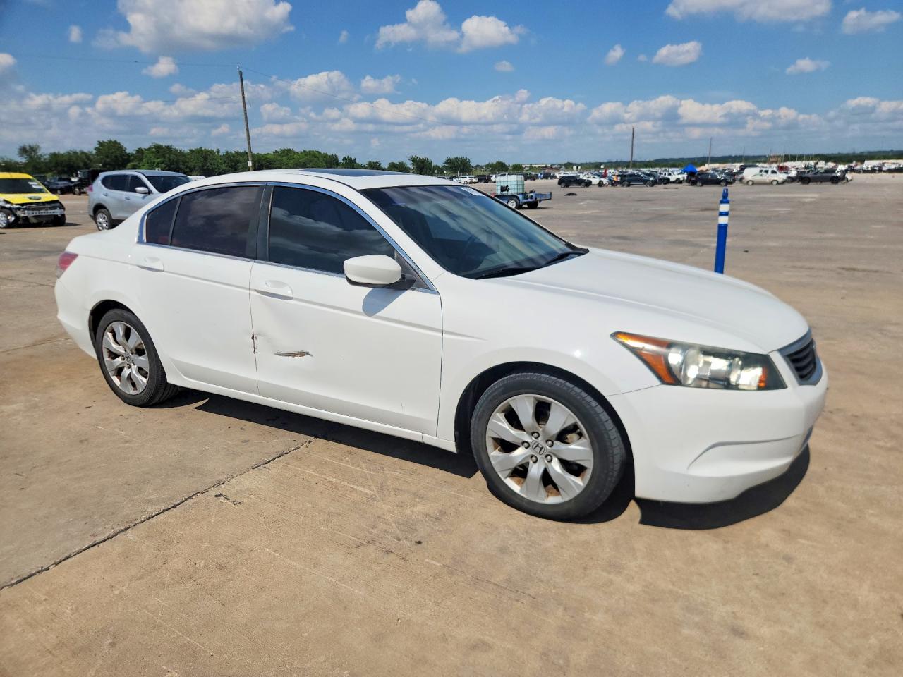 2010 Honda Accord Ex White vin: 1HGCP2F79AA007907