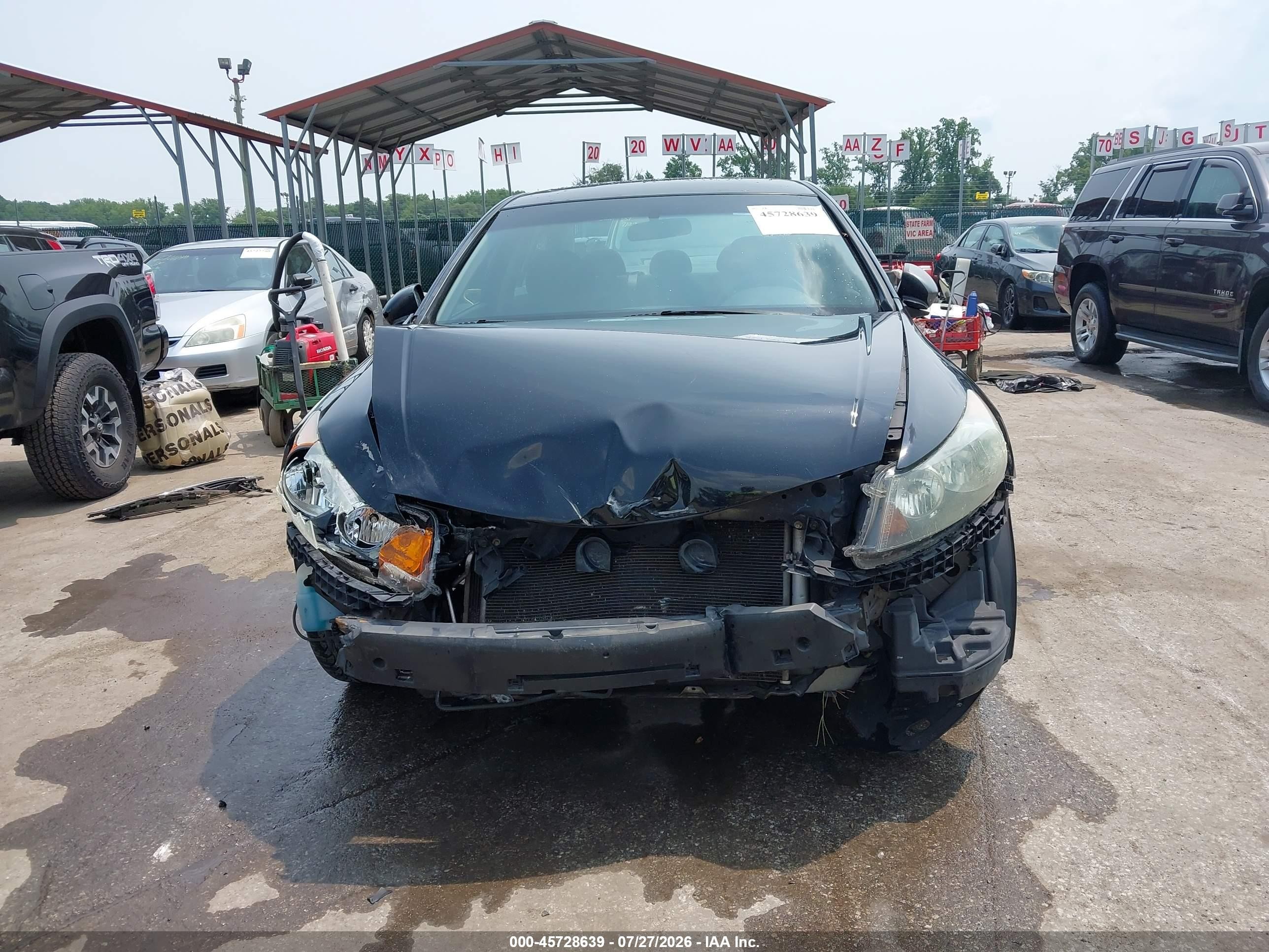 2010 Honda Accord 2.4 Ex Black vin: 1HGCP2F79AA021094