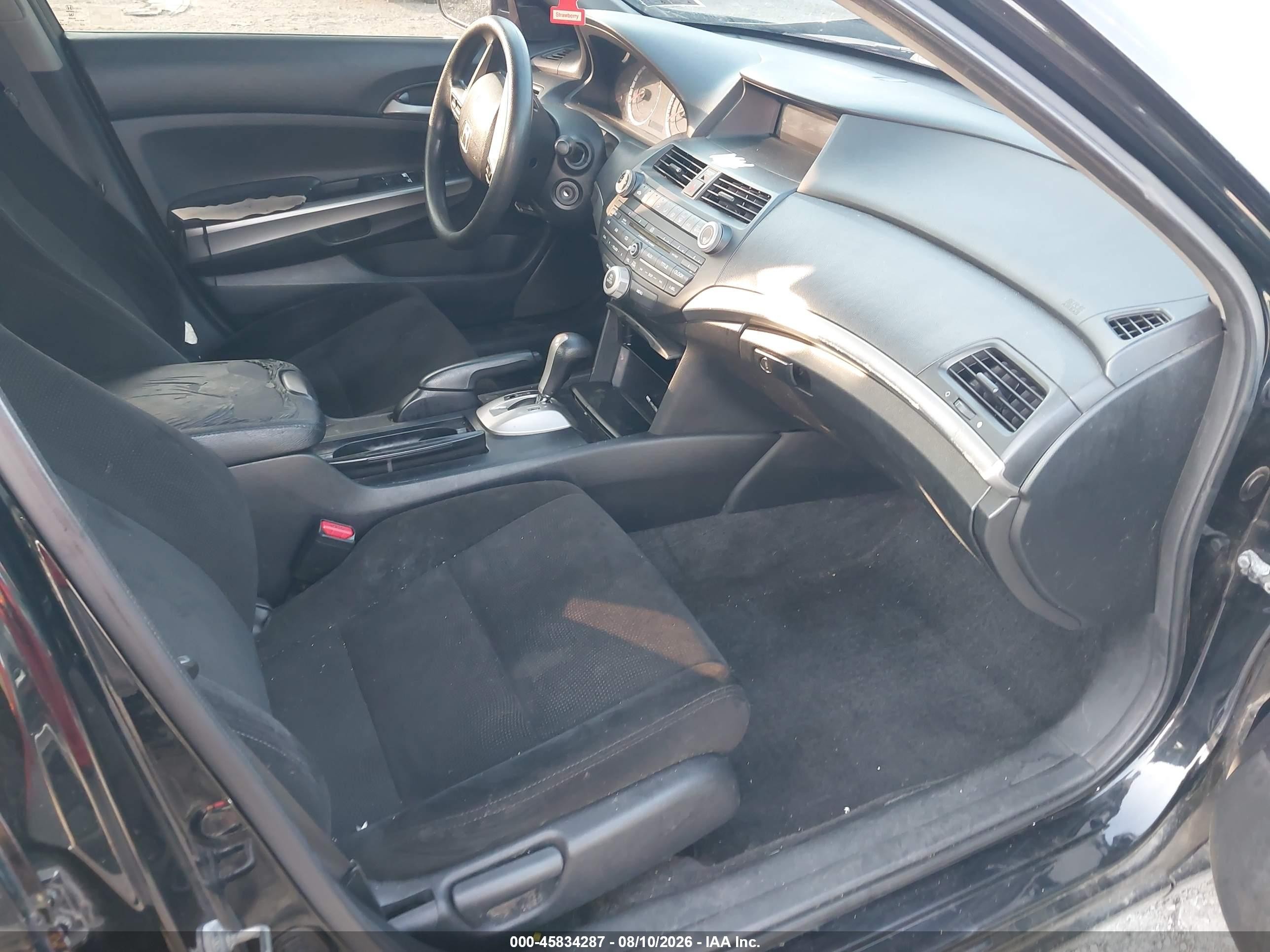 2010 Honda Accord 2.4 Ex Black vin: 1HGCP2F79AA054855