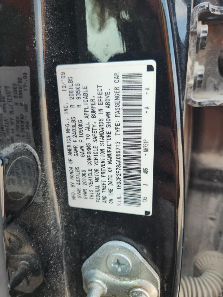 2010 Honda Accord Ex Black vin: 1HGCP2F79AA069713