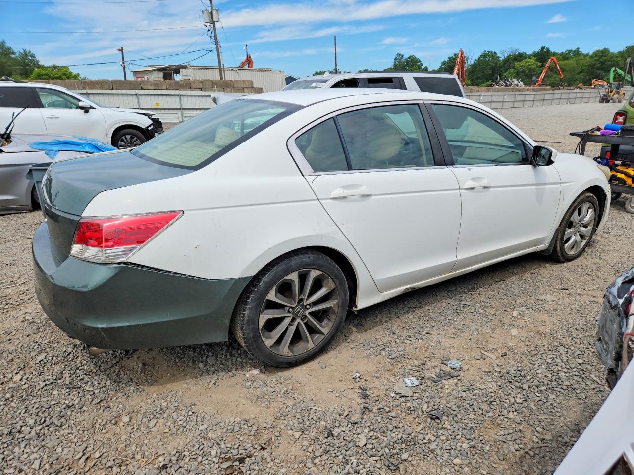 2010 Honda Accord Ex White vin: 1HGCP2F79AA116643