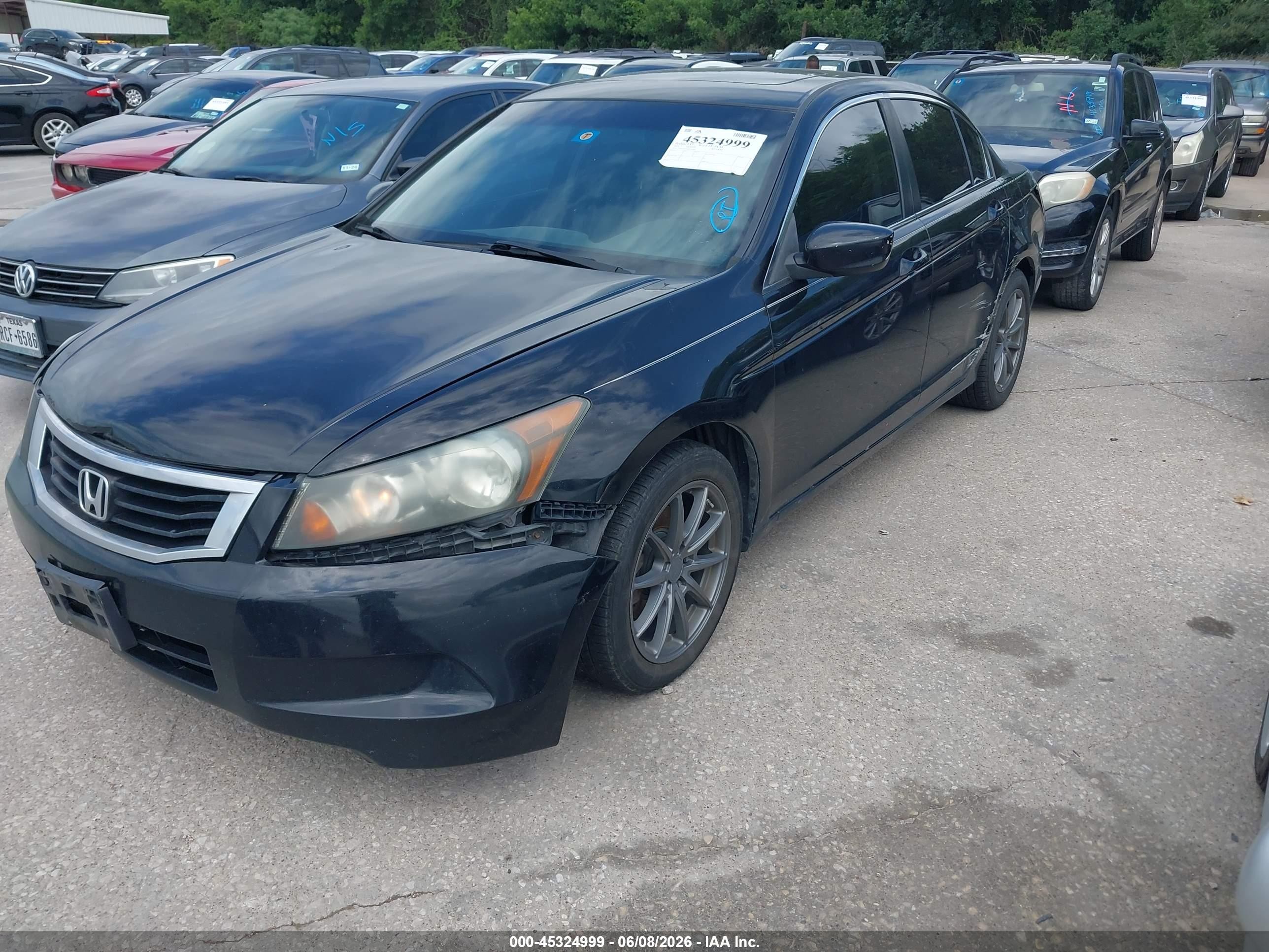 2010 Honda Accord 2.4 Ex Черный vin: 1HGCP2F79AA165941
