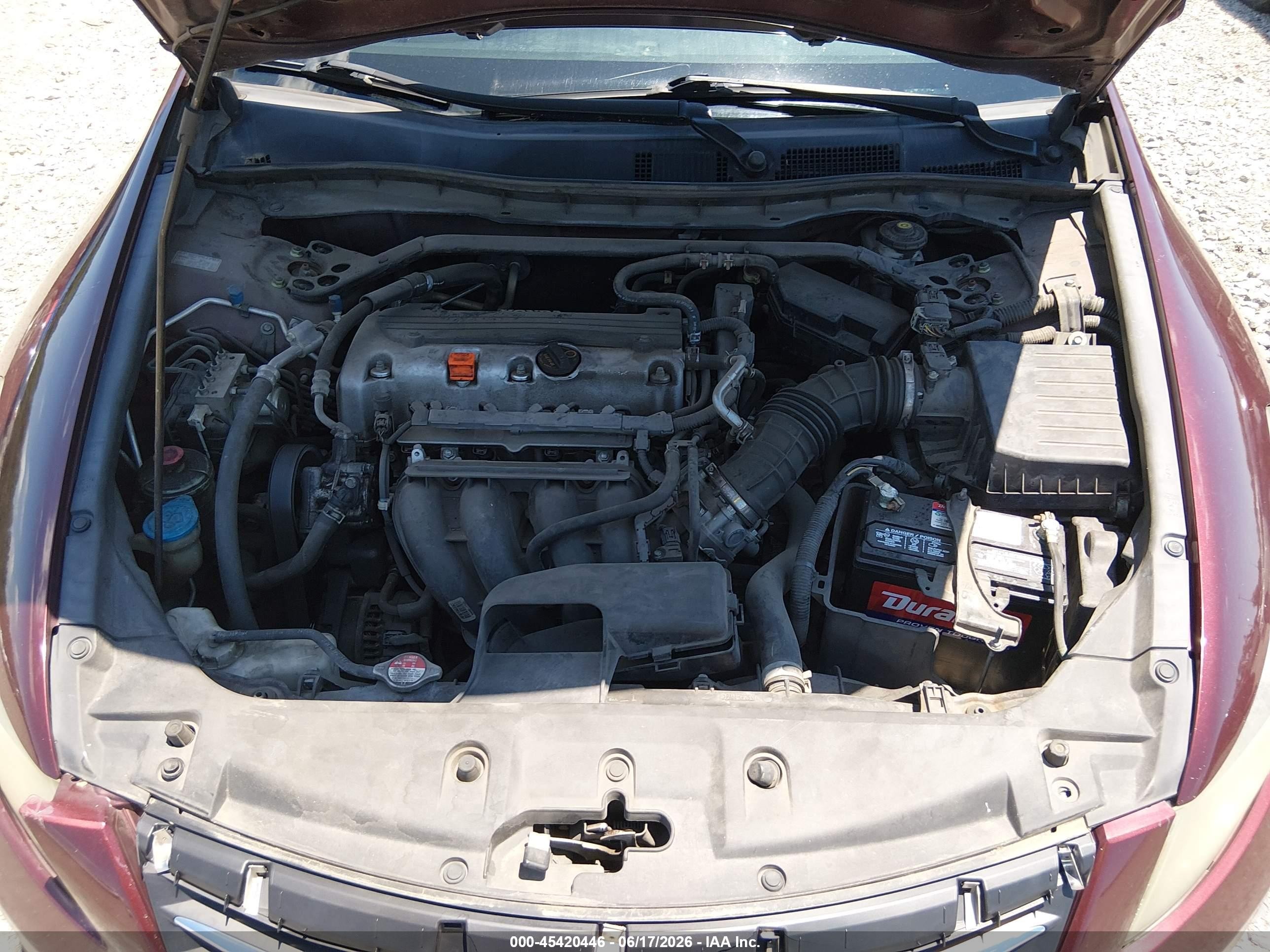2011 Honda Accord 2.4 Ex Red vin: 1HGCP2F79BA105918