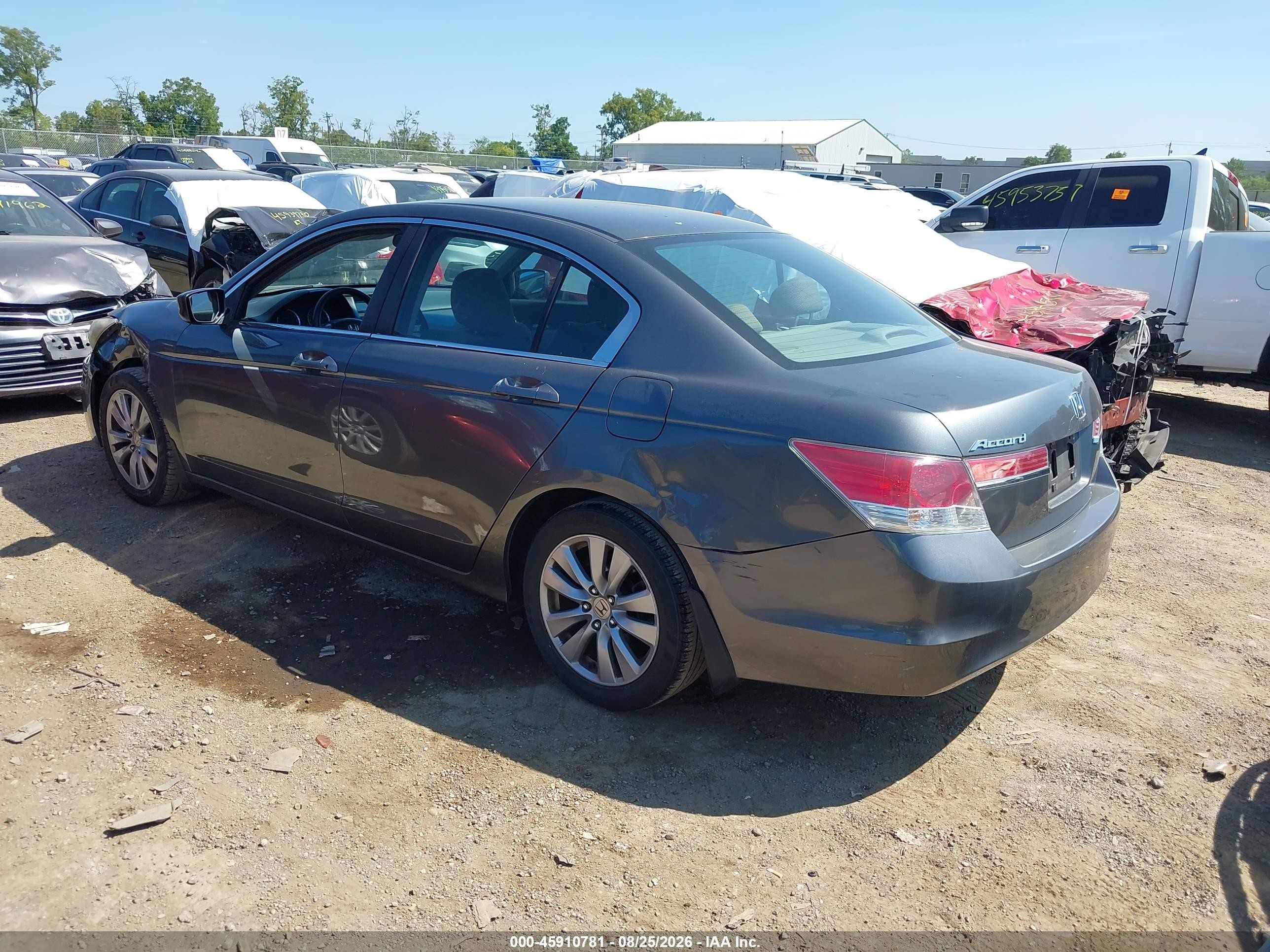 2012 Honda Accord 2.4 Ex Серый vin: 1HGCP2F79CA010566