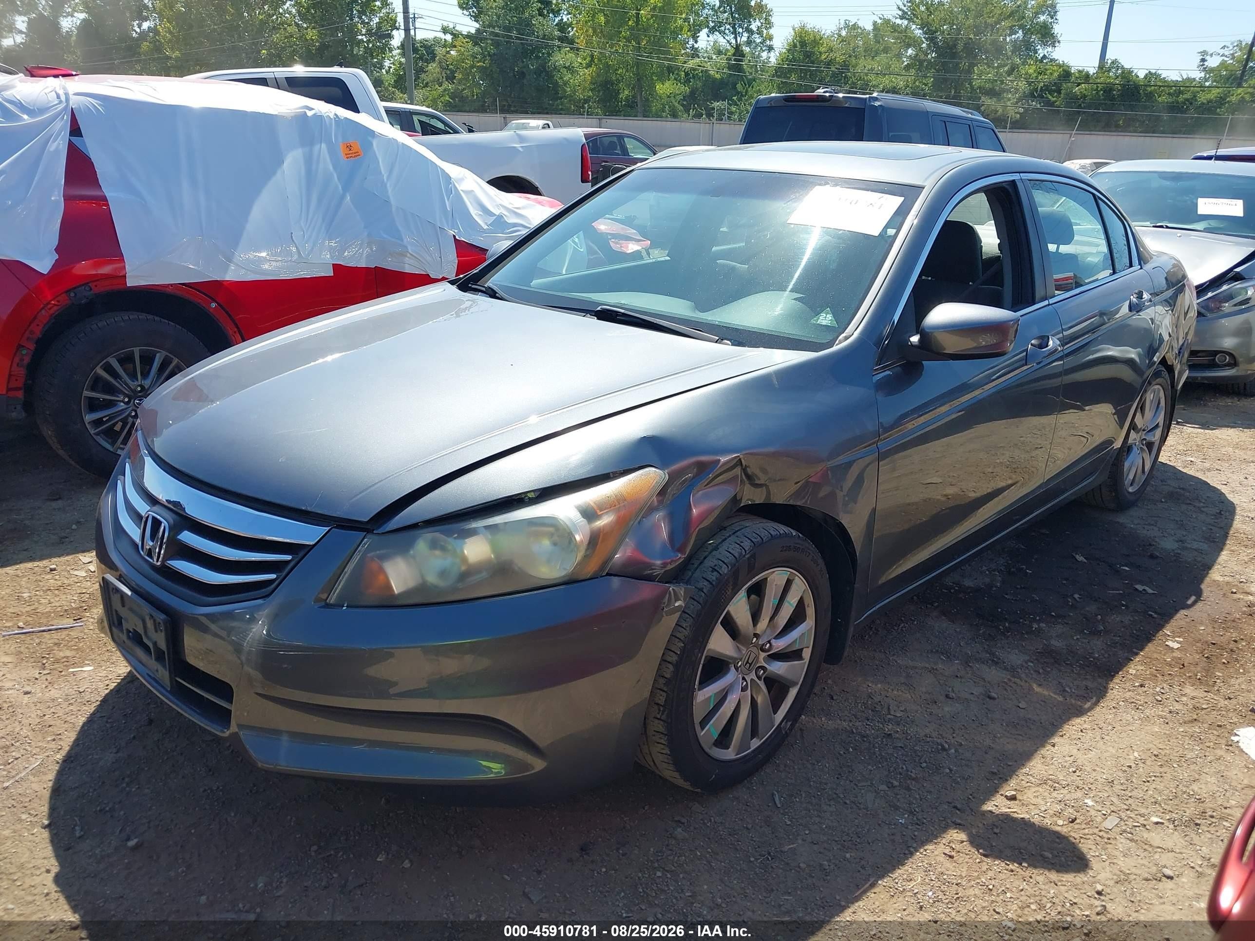 2012 Honda Accord 2.4 Ex Серый vin: 1HGCP2F79CA010566