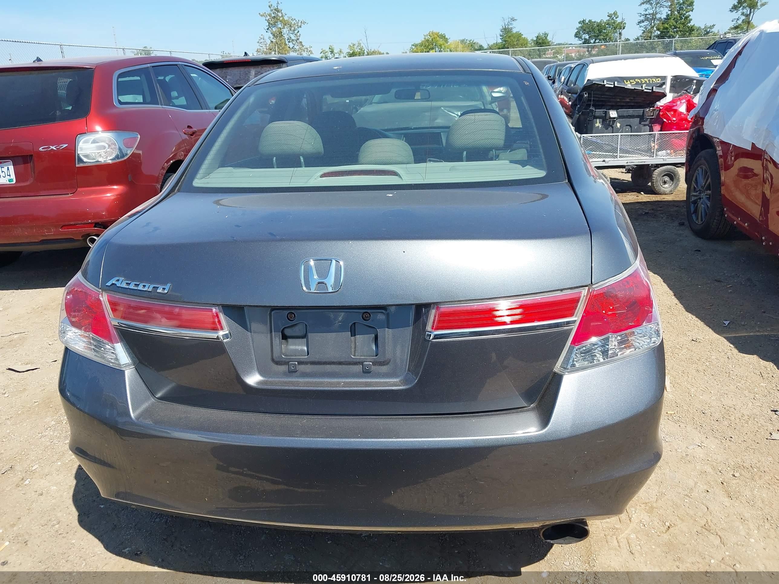 2012 Honda Accord 2.4 Ex Серый vin: 1HGCP2F79CA010566
