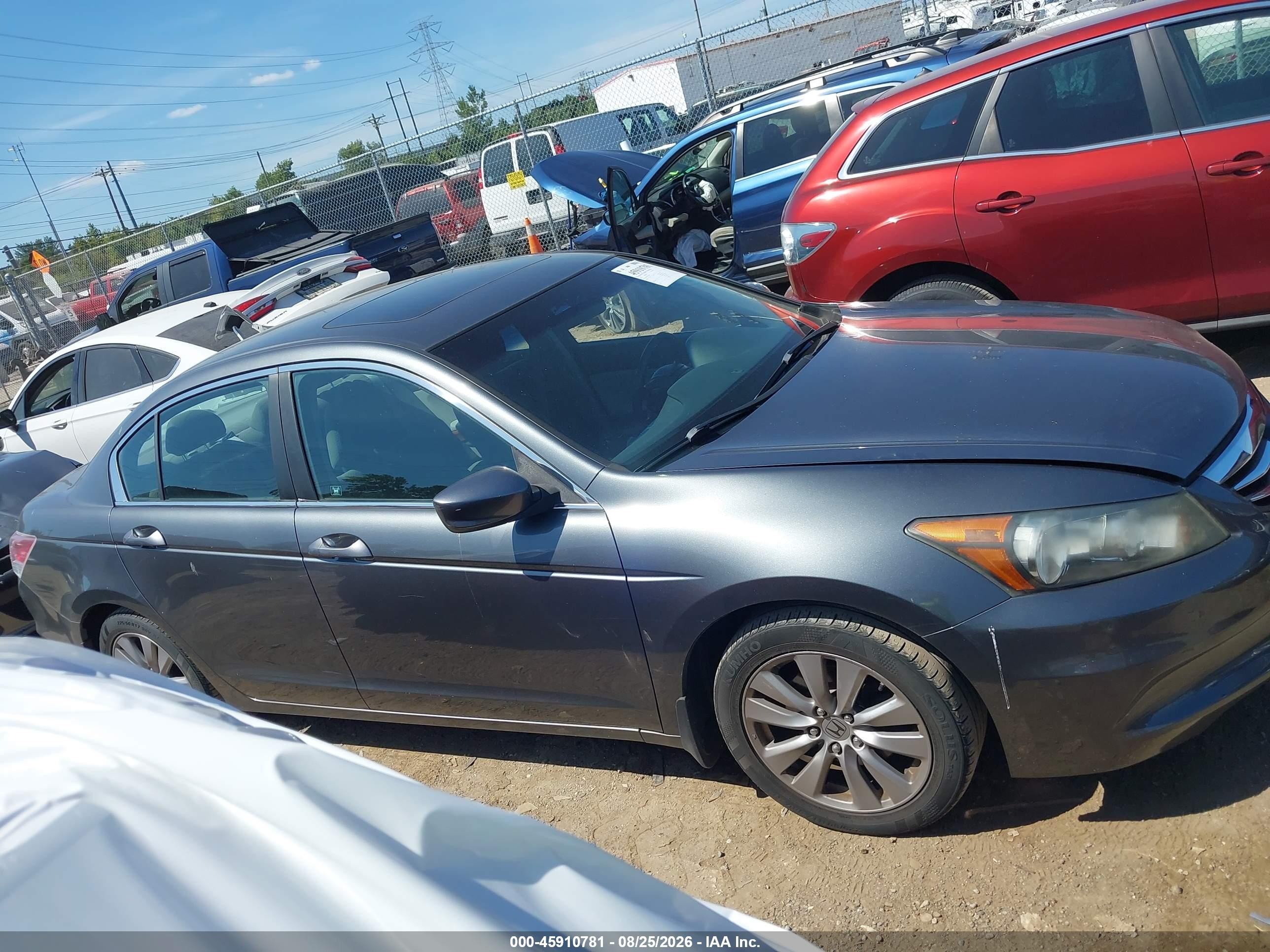 2012 Honda Accord 2.4 Ex Серый vin: 1HGCP2F79CA010566