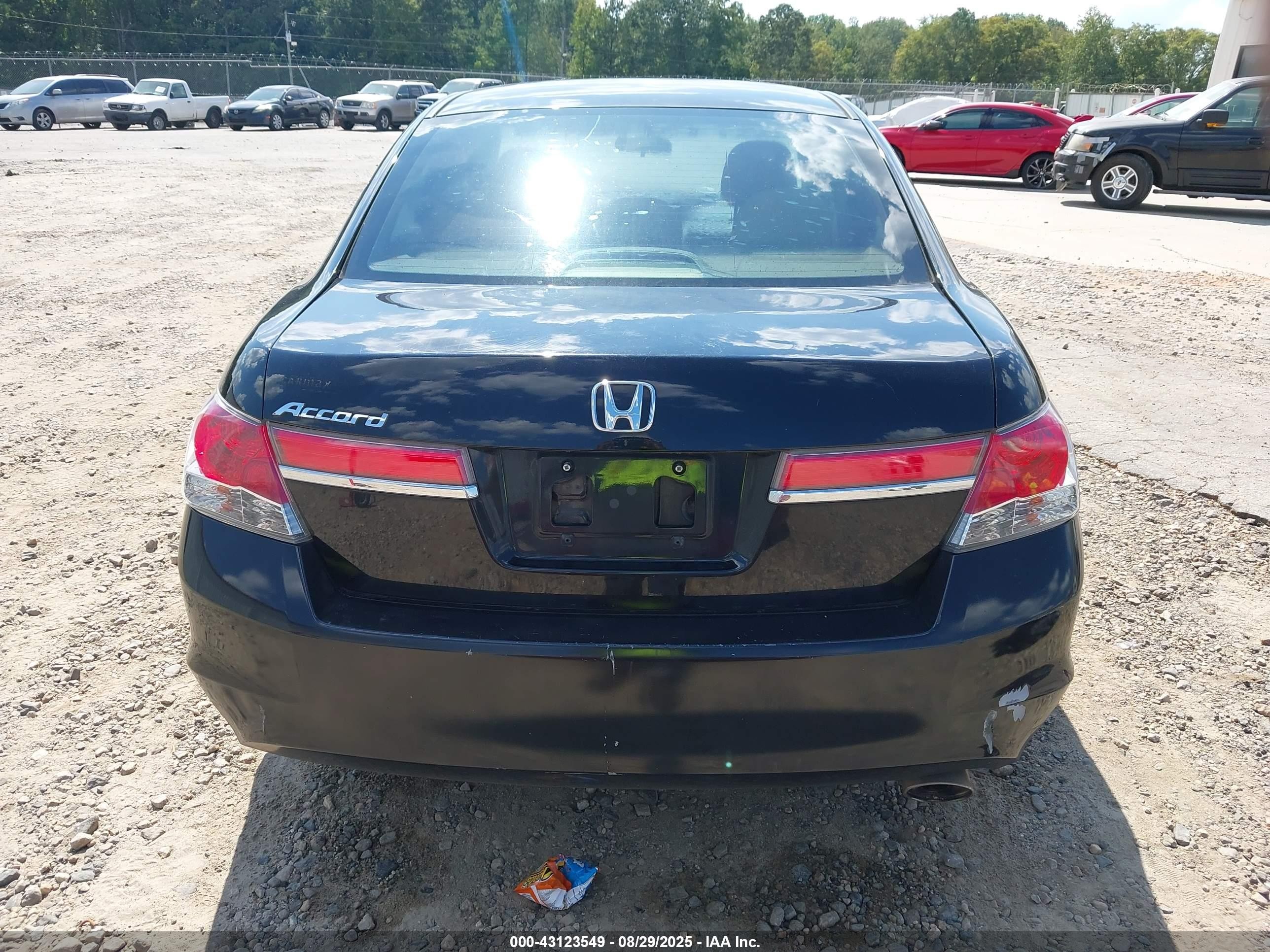2012 Honda Accord Sdn Ex Black vin: 1HGCP2F79CA014827
