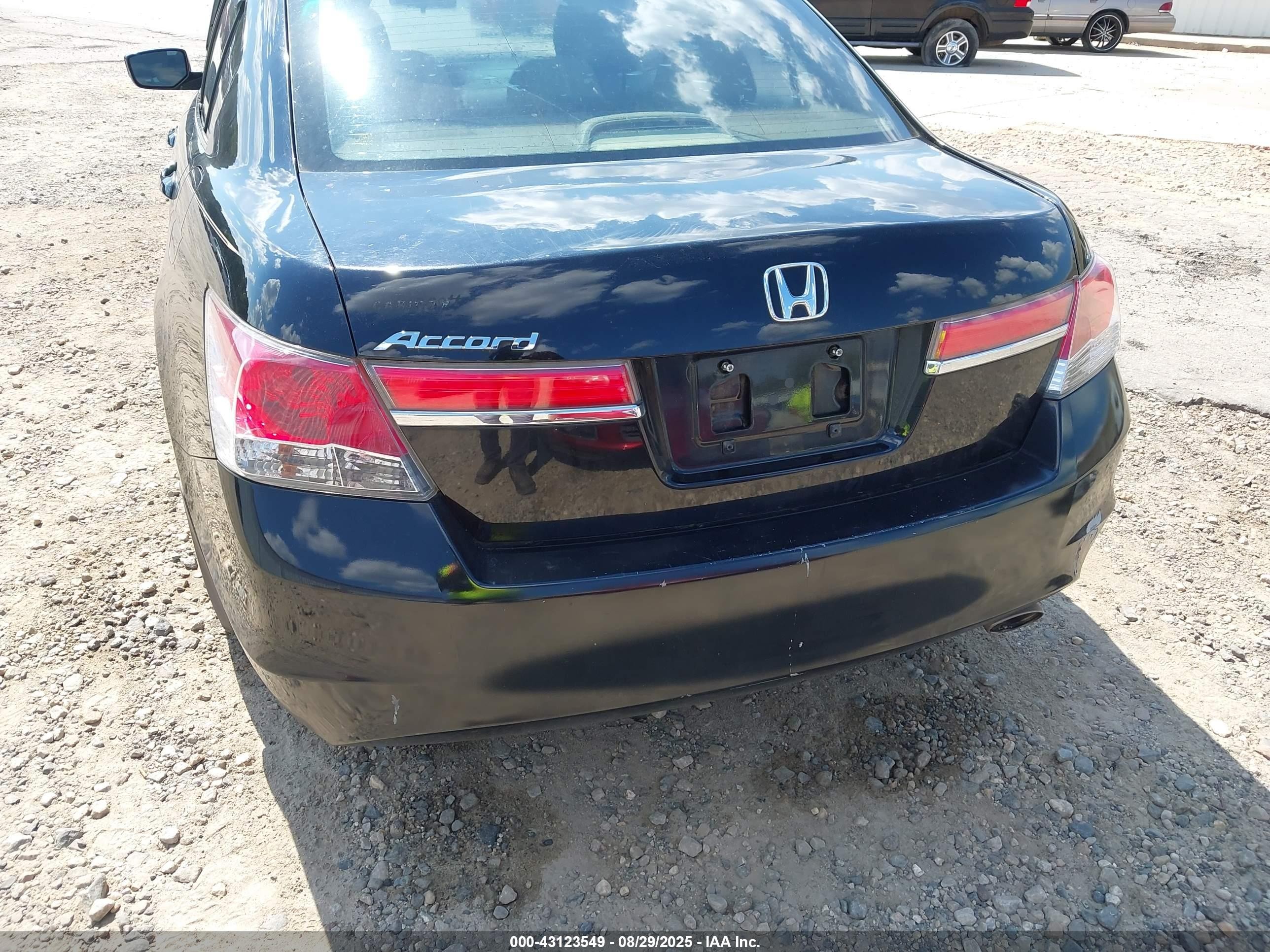 2012 Honda Accord Sdn Ex Black vin: 1HGCP2F79CA014827