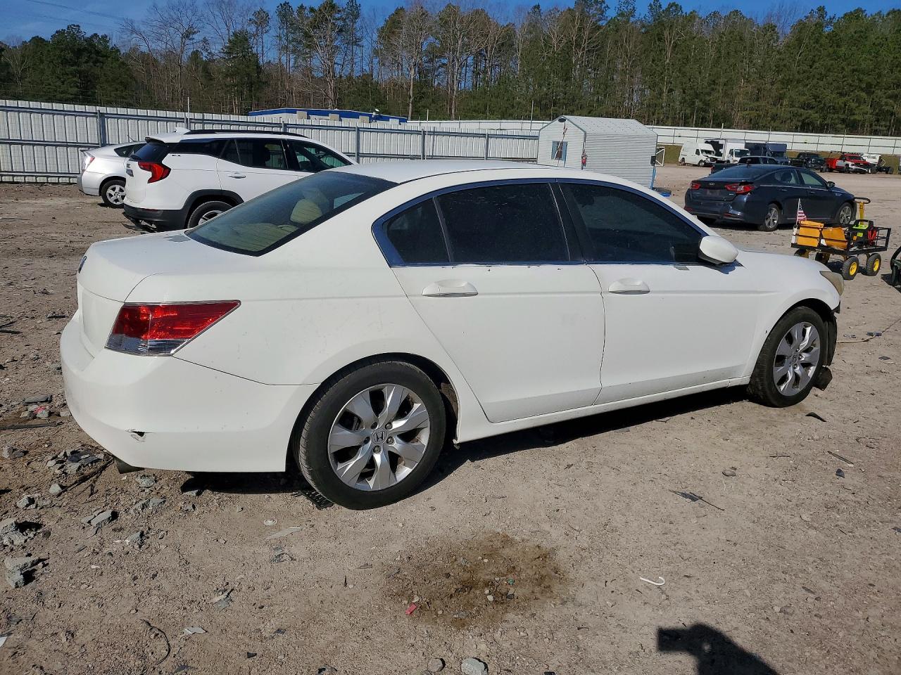 2010 Honda Accord Ex White vin: 1HGCP2F7XAA044934
