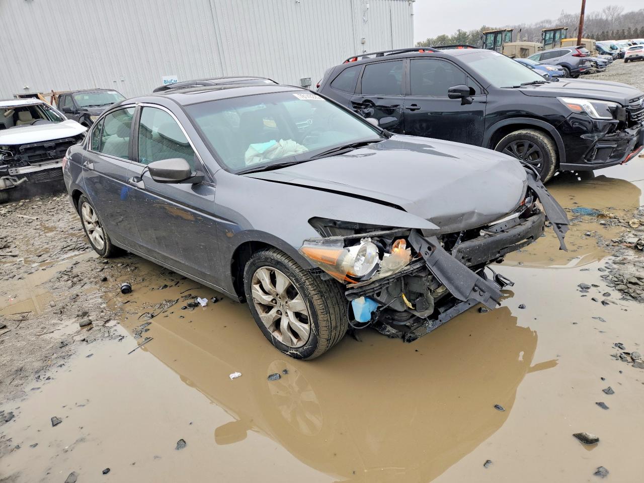 2010 Honda Accord Ex Серый vin: 1HGCP2F7XAA163616