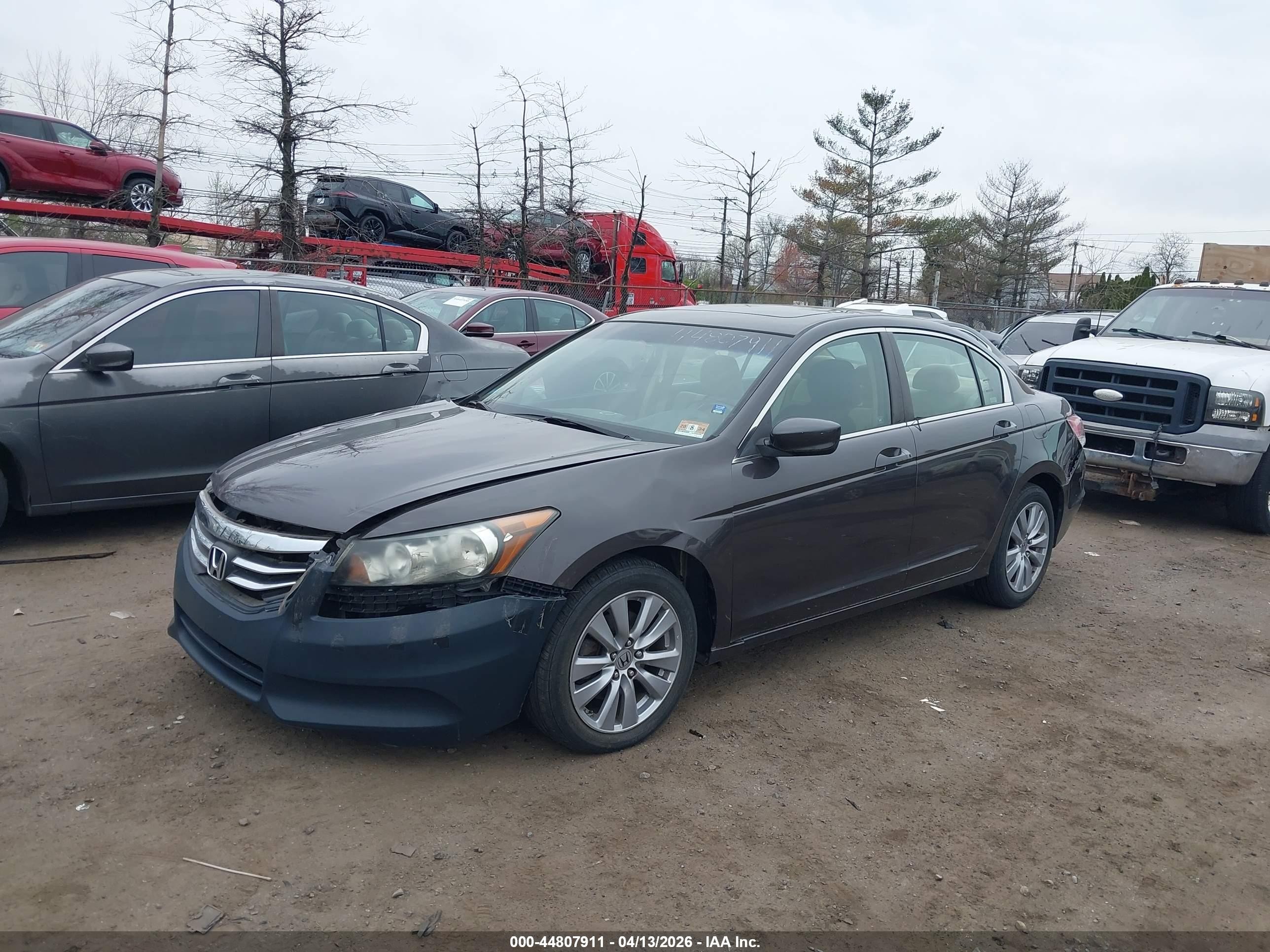 2011 Honda Accord 2.4 Ex Gray vin: 1HGCP2F7XBA020909