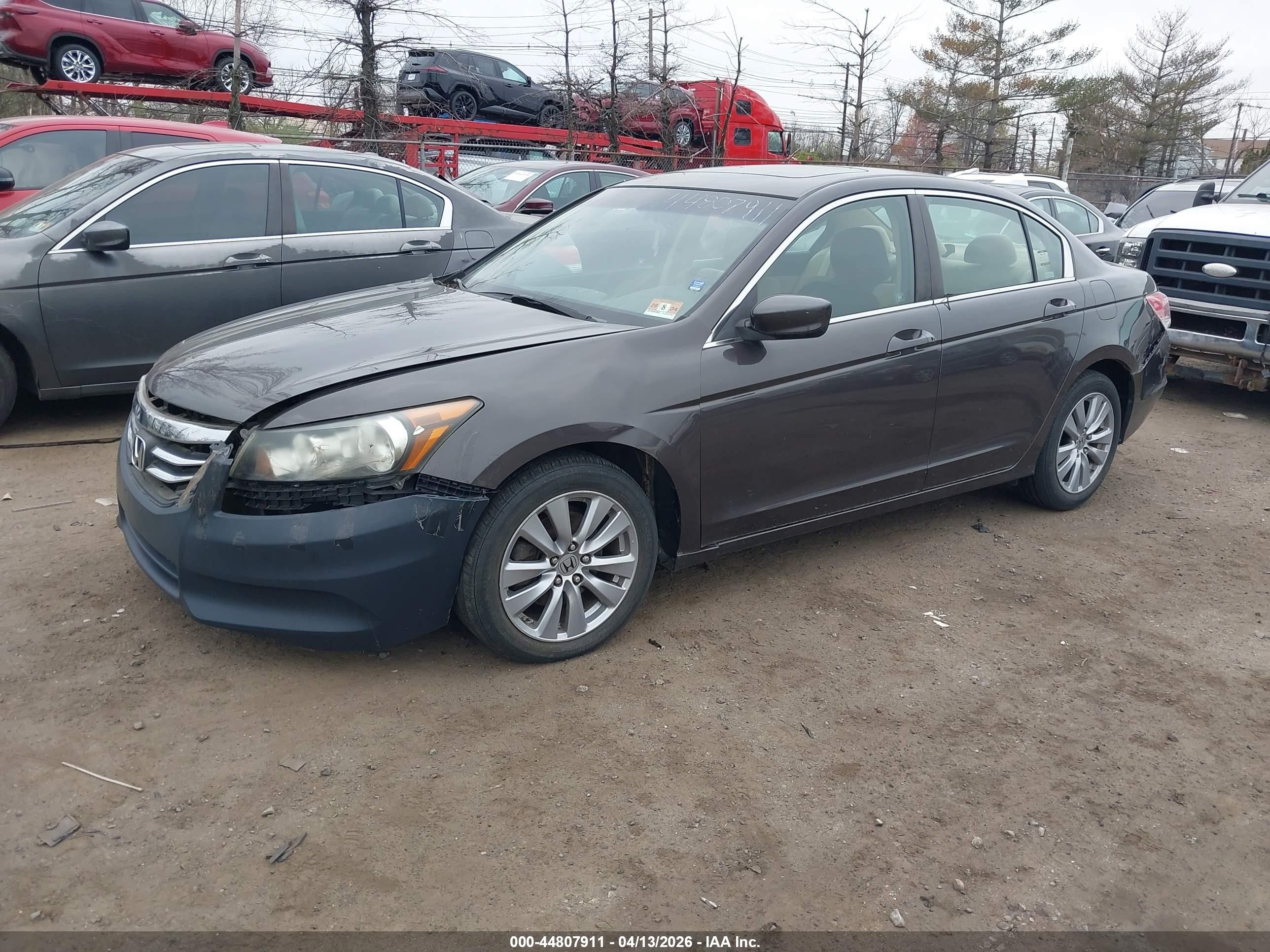 2011 Honda Accord 2.4 Ex Gray vin: 1HGCP2F7XBA020909
