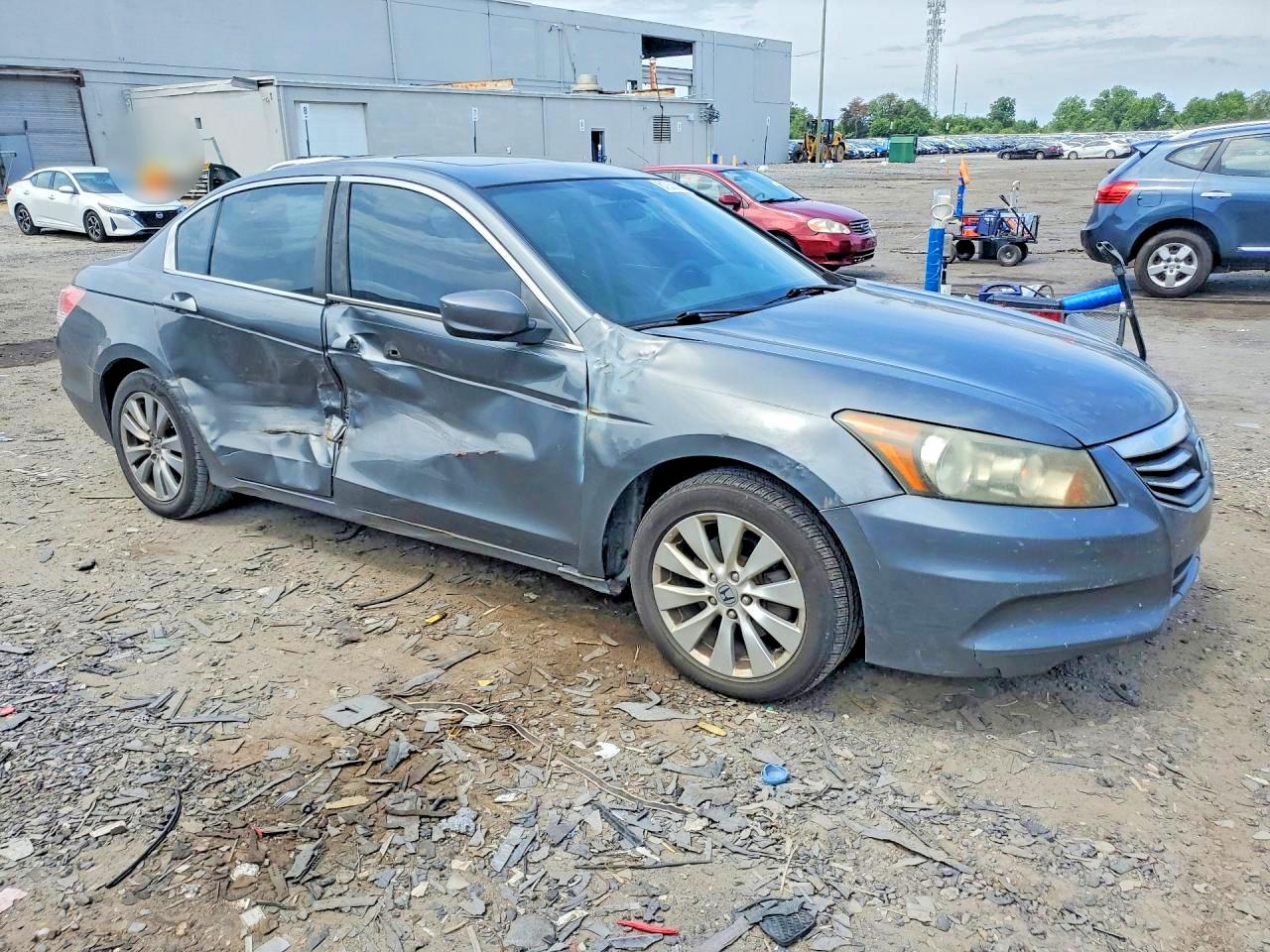 2011 Honda Accord Ex Gray vin: 1HGCP2F7XBA063257