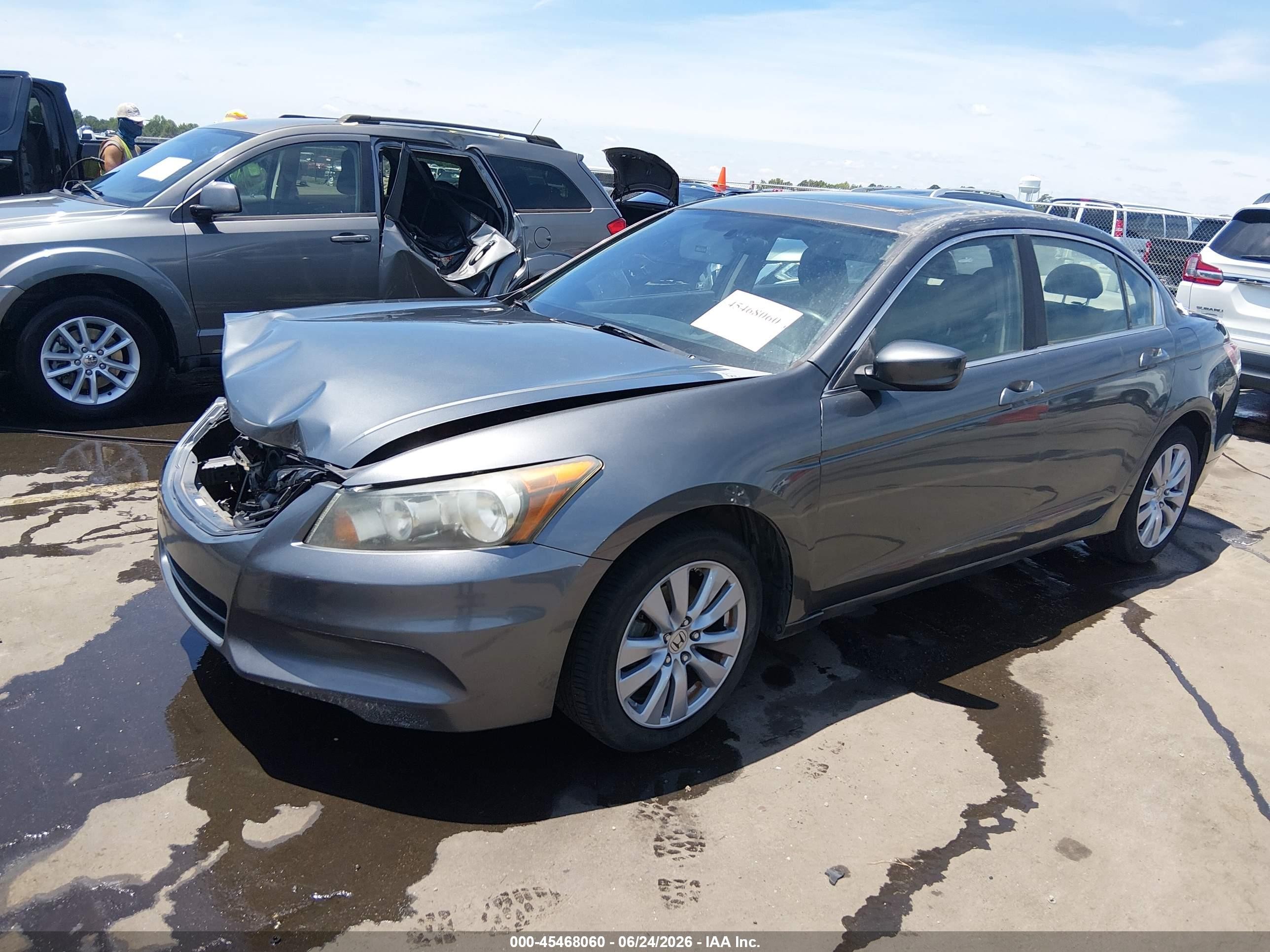 2011 Honda Accord 2.4 Ex Blue vin: 1HGCP2F7XBA064571