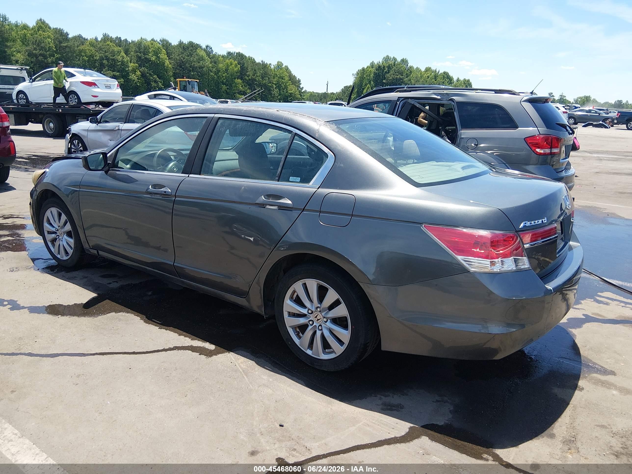 2011 Honda Accord 2.4 Ex Blue vin: 1HGCP2F7XBA064571