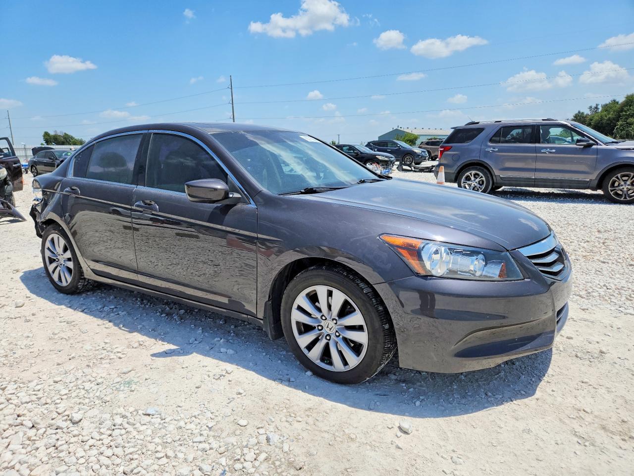 2011 Honda Accord Coupe Ex Auto Gray vin: 1HGCP2F7XBA076364