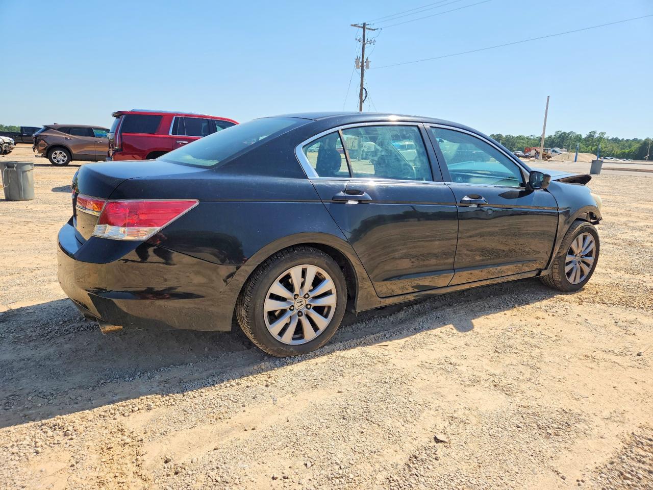 2011 Honda Accord Ex Black vin: 1HGCP2F7XBA077658