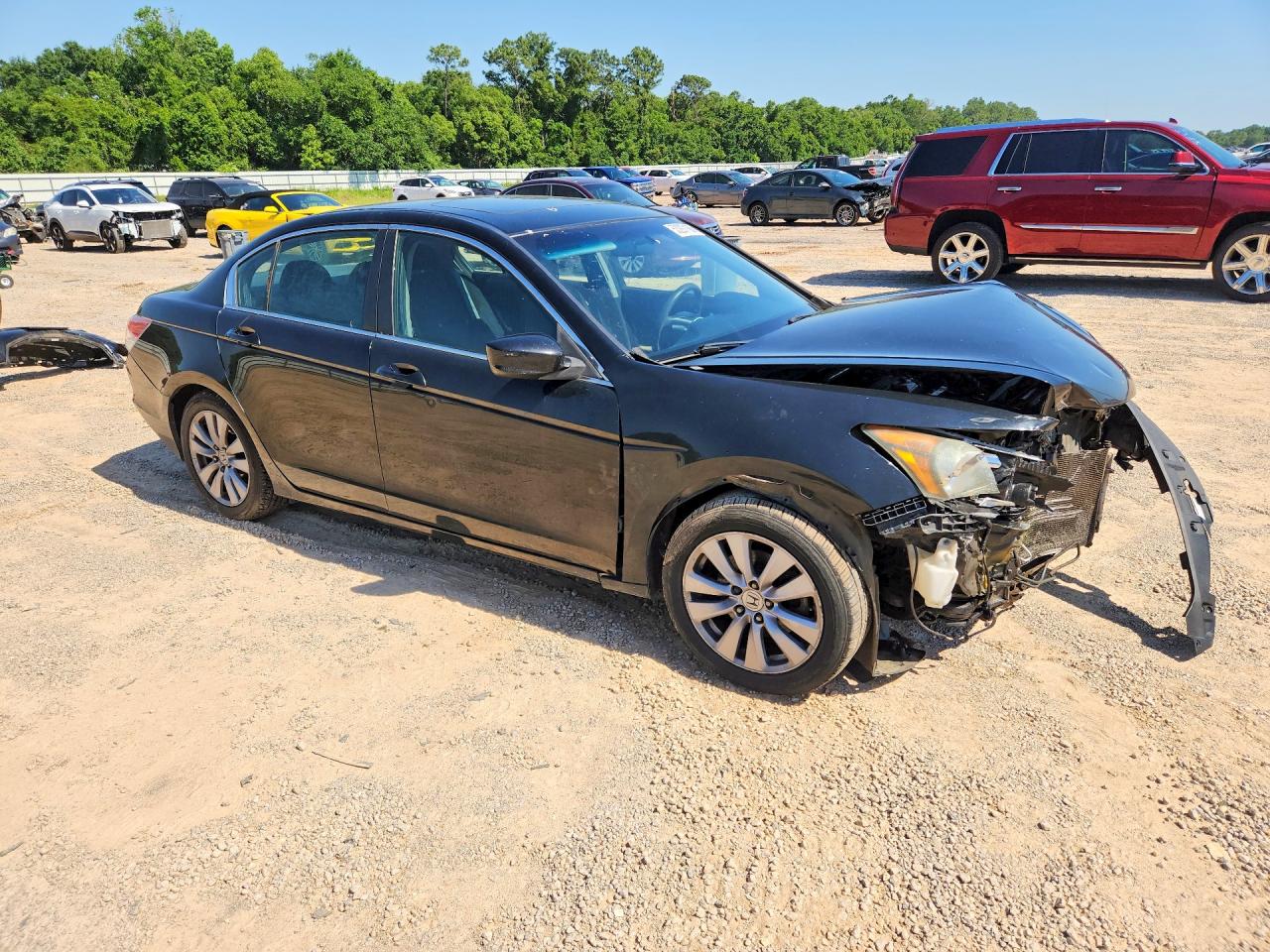 2011 Honda Accord Ex Black vin: 1HGCP2F7XBA077658