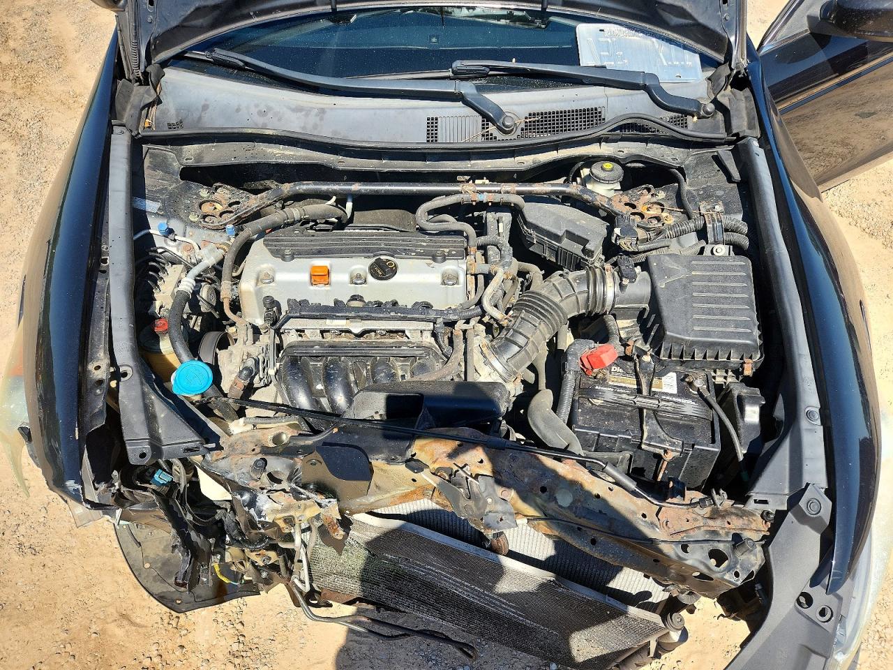 2011 Honda Accord Ex Black vin: 1HGCP2F7XBA077658