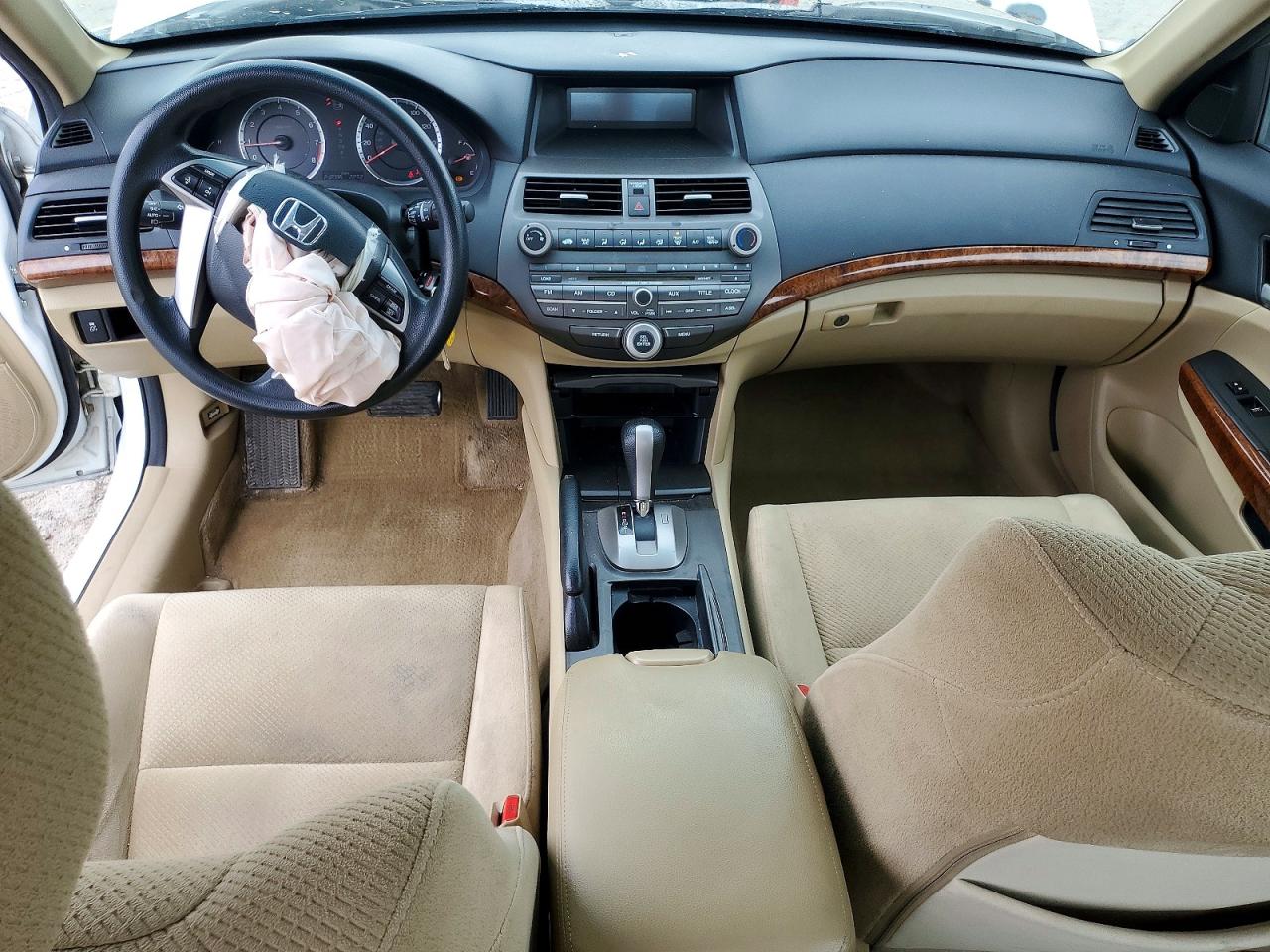 2011 Honda Accord Ex White vin: 1HGCP2F7XBA097814