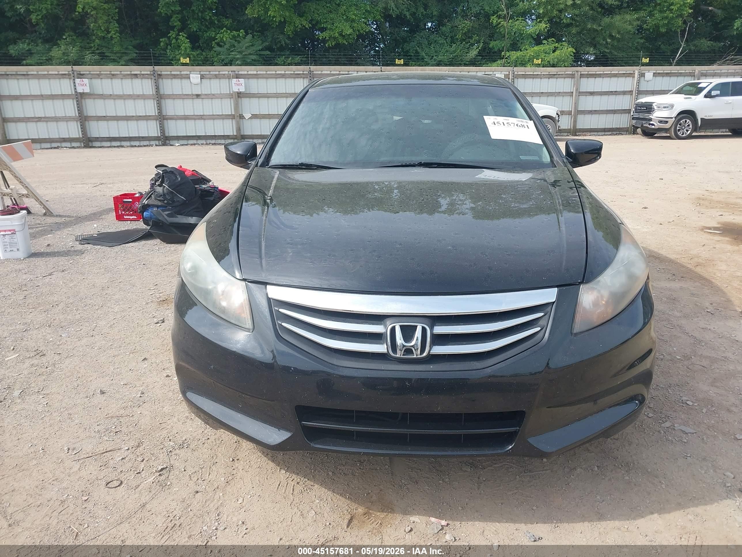 2011 Honda Accord 2.4 Ex Black vin: 1HGCP2F7XBA098395