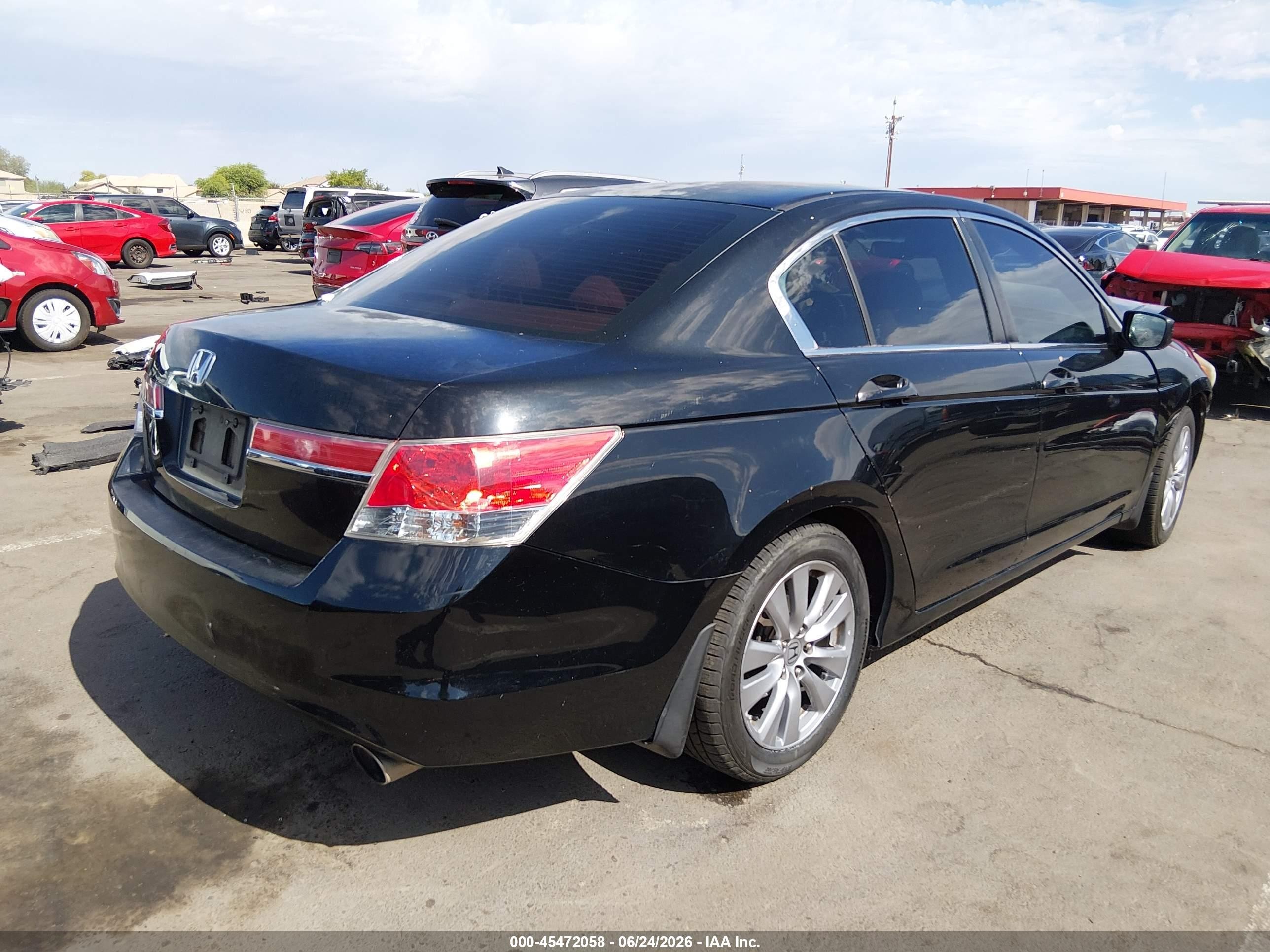 2011 Honda Accord 2.4 Ex Black vin: 1HGCP2F7XBA104275