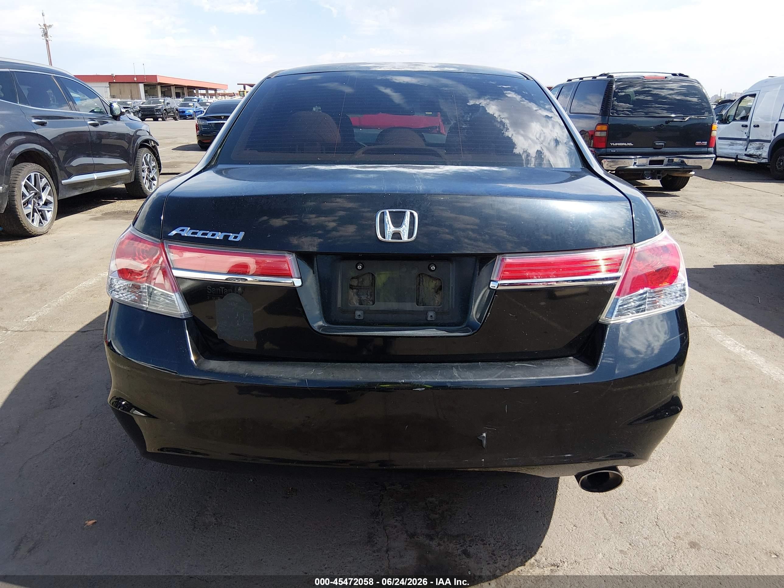 2011 Honda Accord 2.4 Ex Black vin: 1HGCP2F7XBA104275