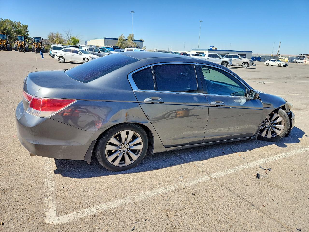 2011 Honda Accord Ex Gray vin: 1HGCP2F7XBA137535
