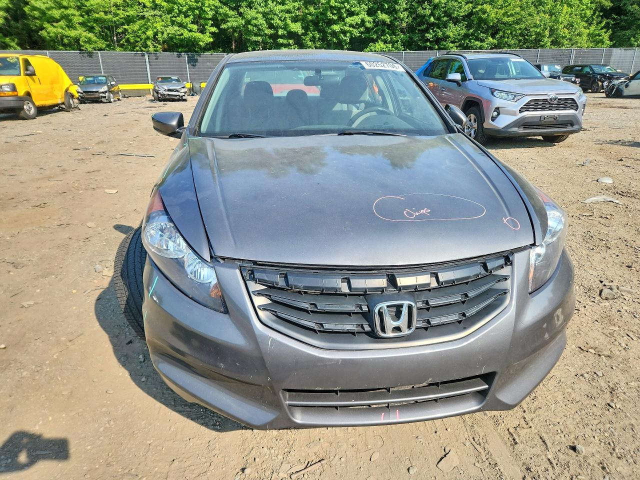 2012 Honda Accord Ex Gray vin: 1HGCP2F7XCA055371